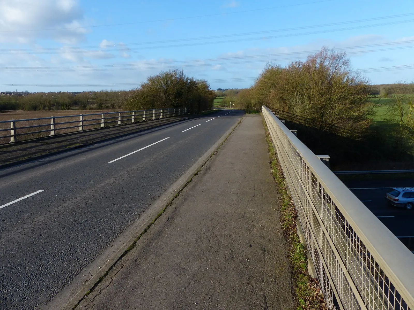 Photo showing: Aston Lane bridge crossing the M69 motorway