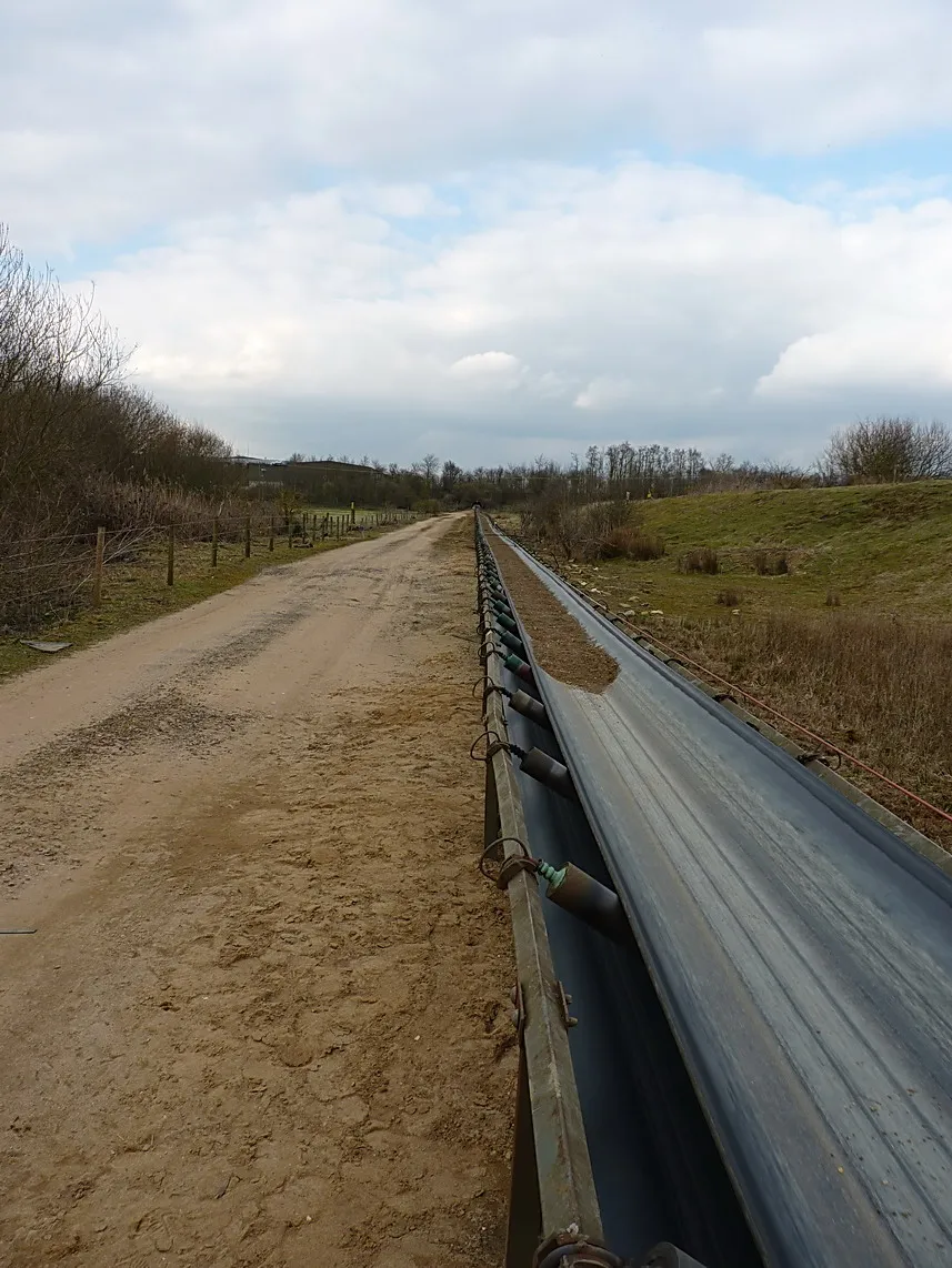 Photo showing: Another load of sand going for processing