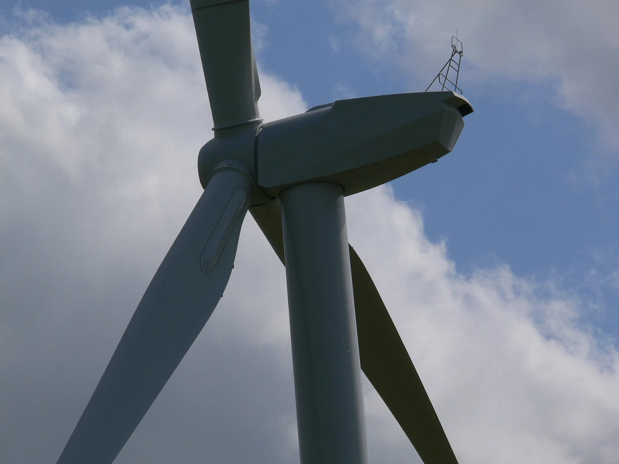 Photo showing: Close up of wind turbine