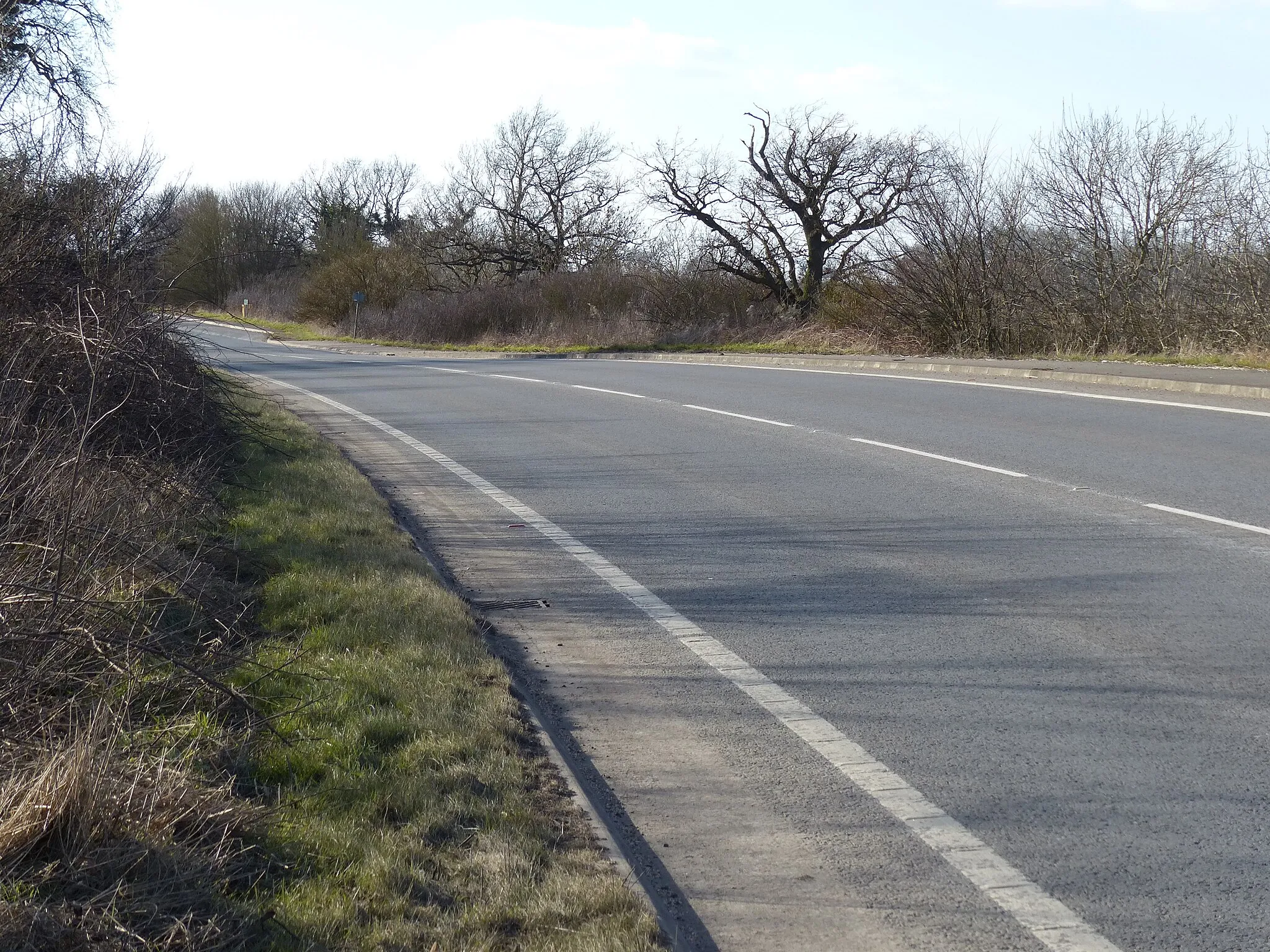 Photo showing: A6 Harborough Road towards Market Harborough