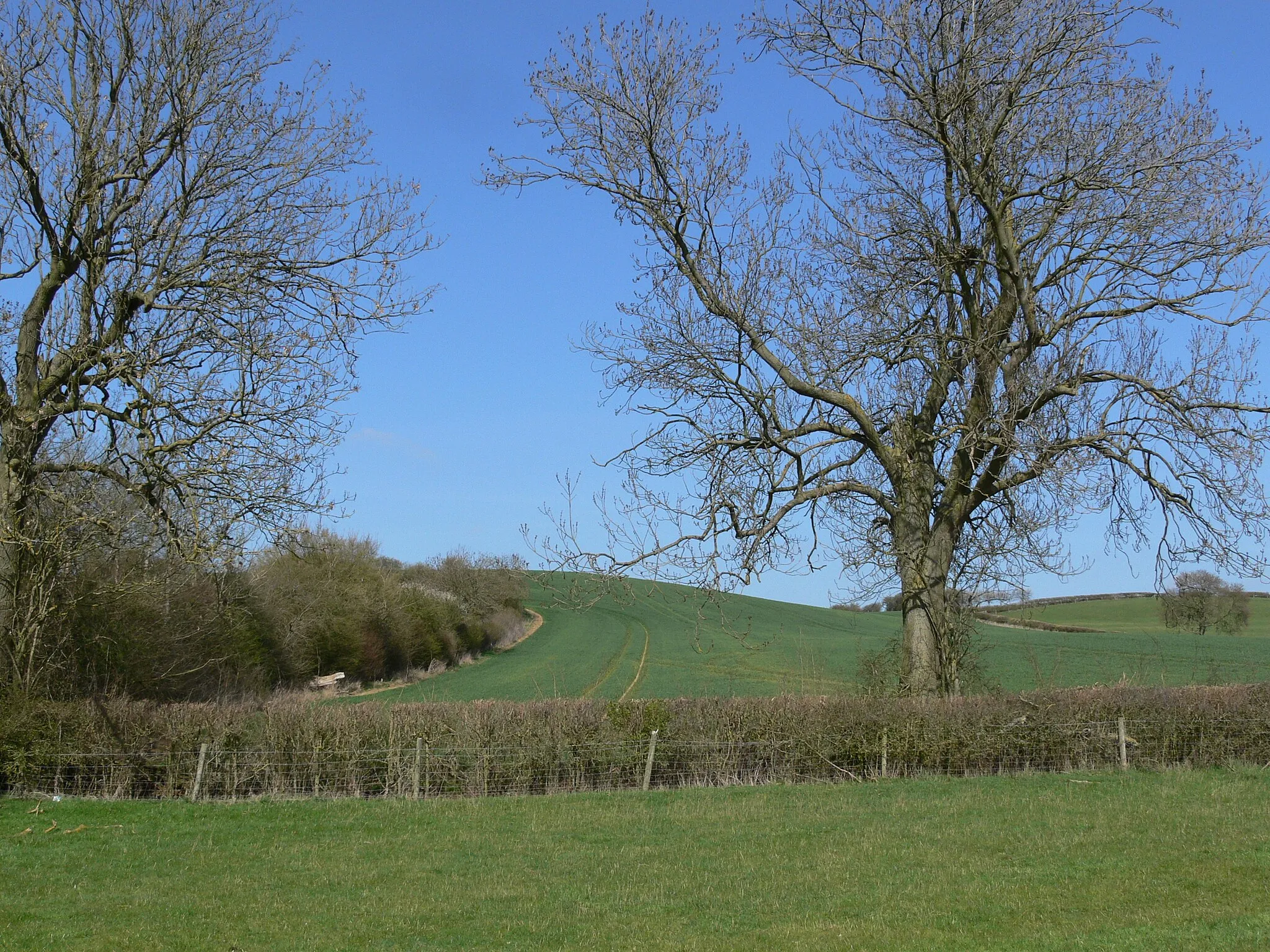 Photo showing: Smeeton Hill near Saddington Reservoir