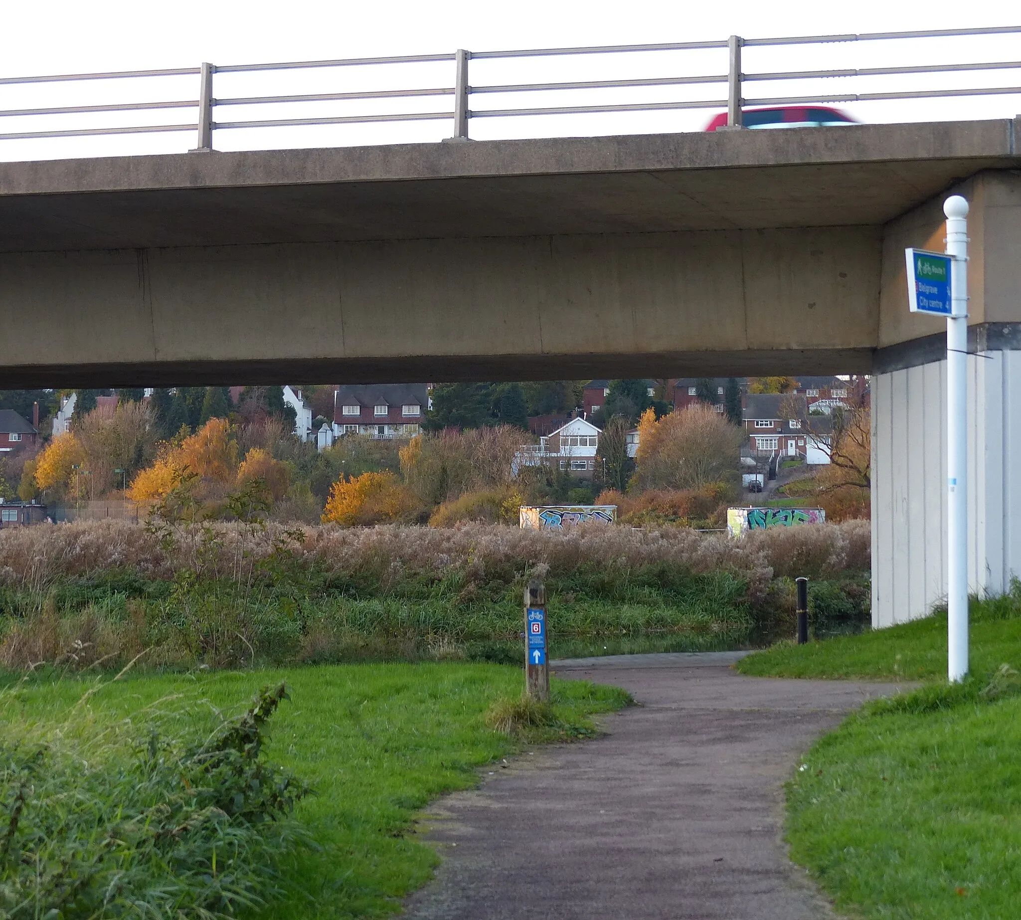 Photo showing: A563 Watermead Way bridge
