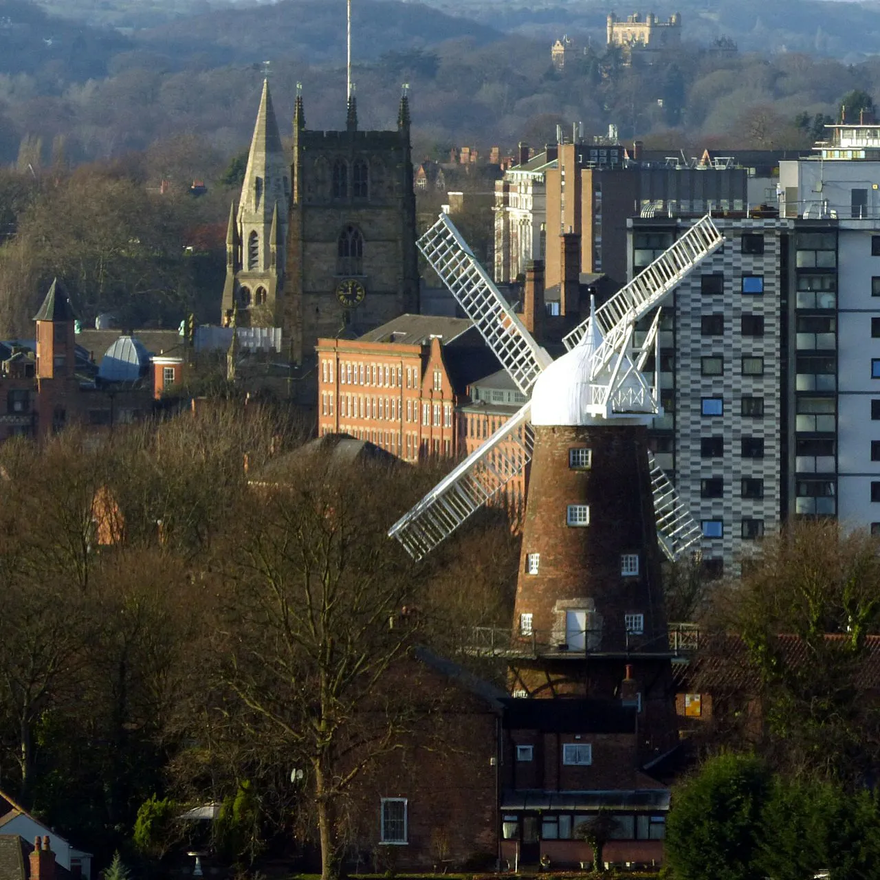 Photo showing: Green's Windmill from Colwick Woods