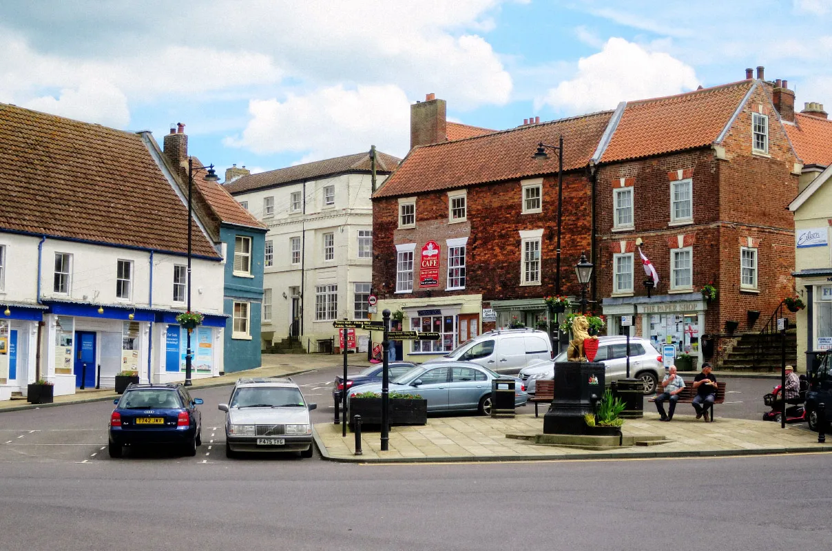 Photo showing: Caistor Market Place