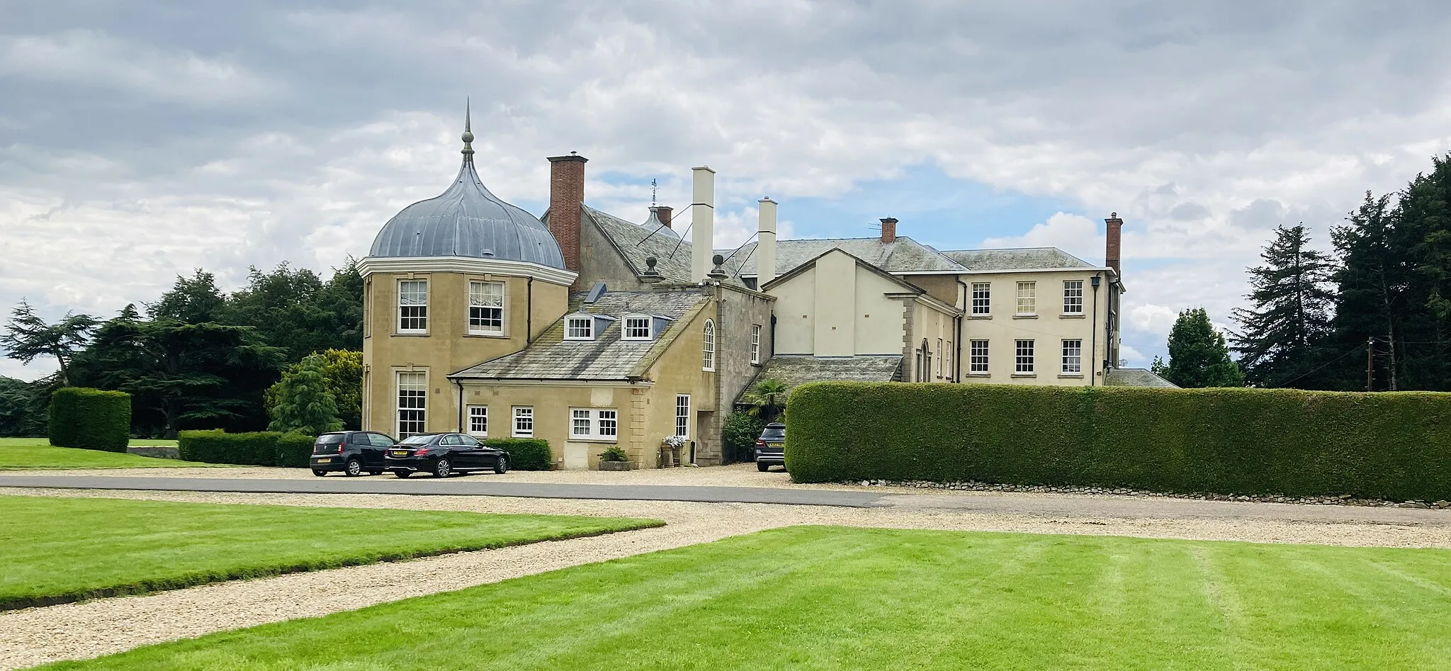 Photo showing: Side view of Hainton Hall in Hainton in Lincolnshire in 2023
