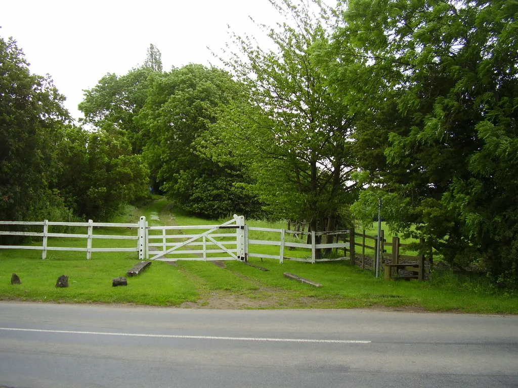Photo showing: A white gate