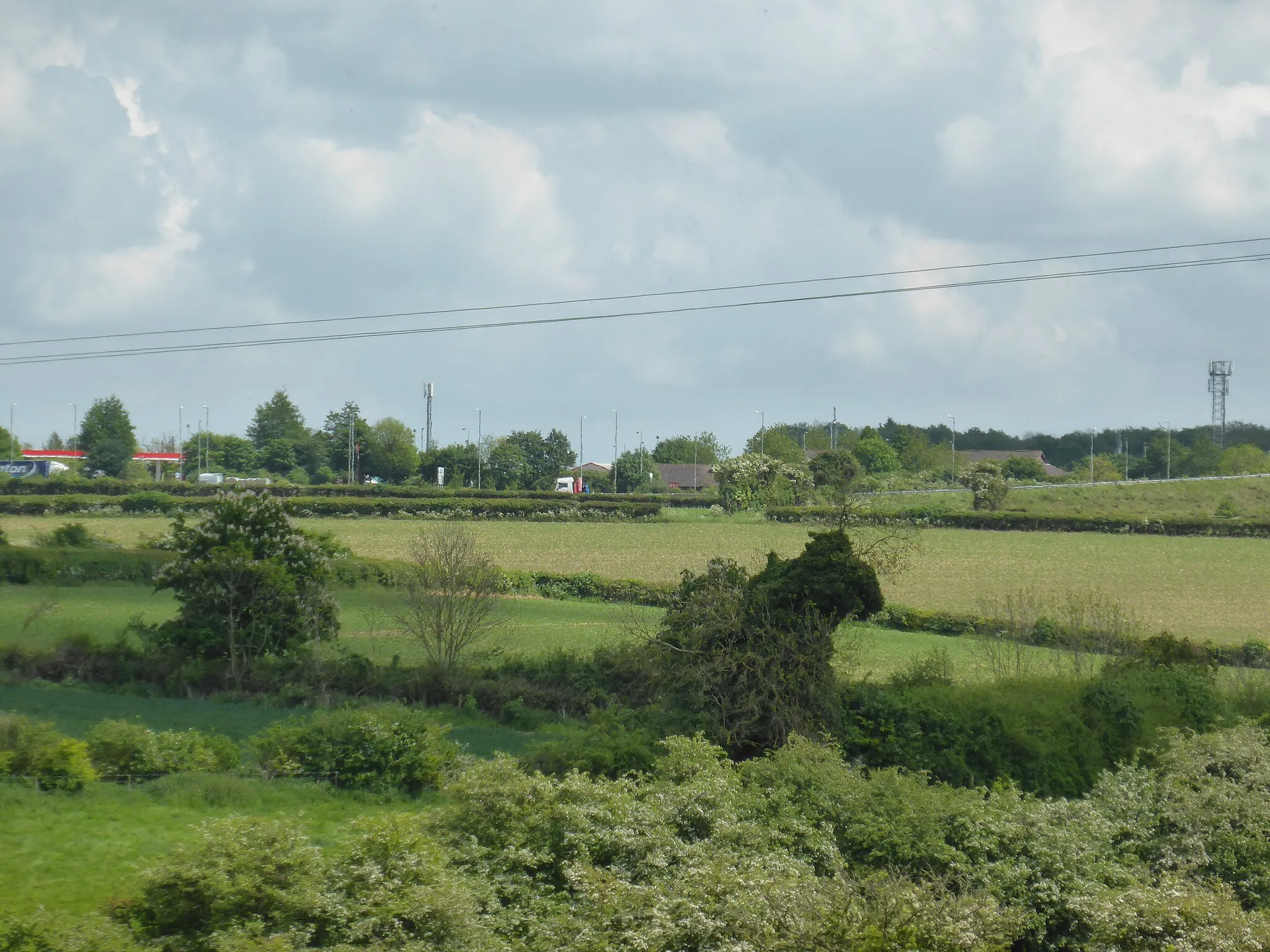 Photo showing: A1 junction