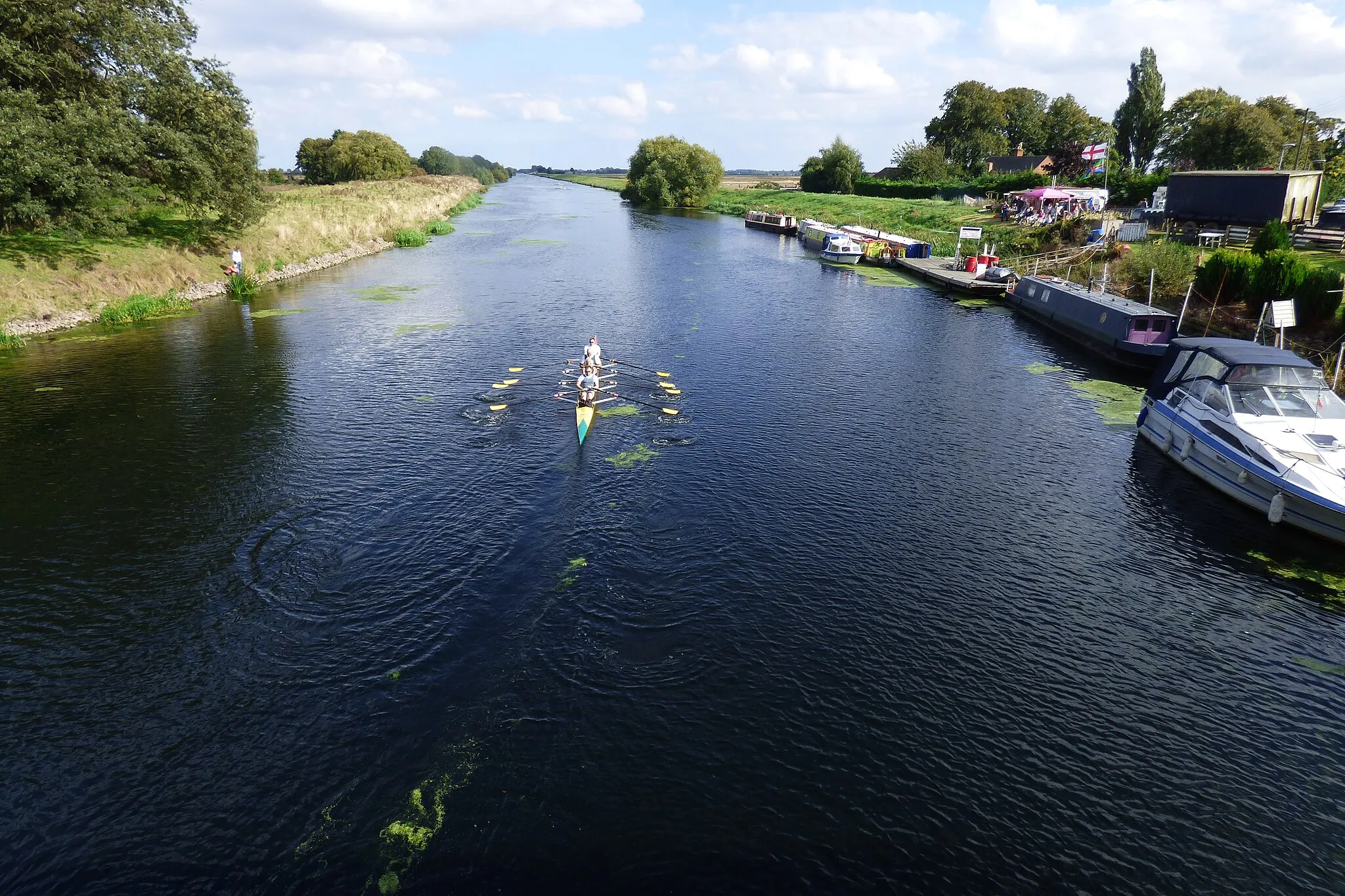 Photo showing: River Witham on Boston Rowing Marathon Day