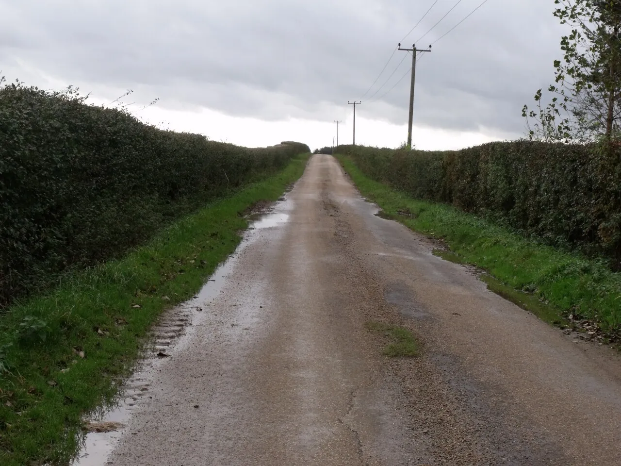 Photo showing: Lane to Aswardby from Sutterby