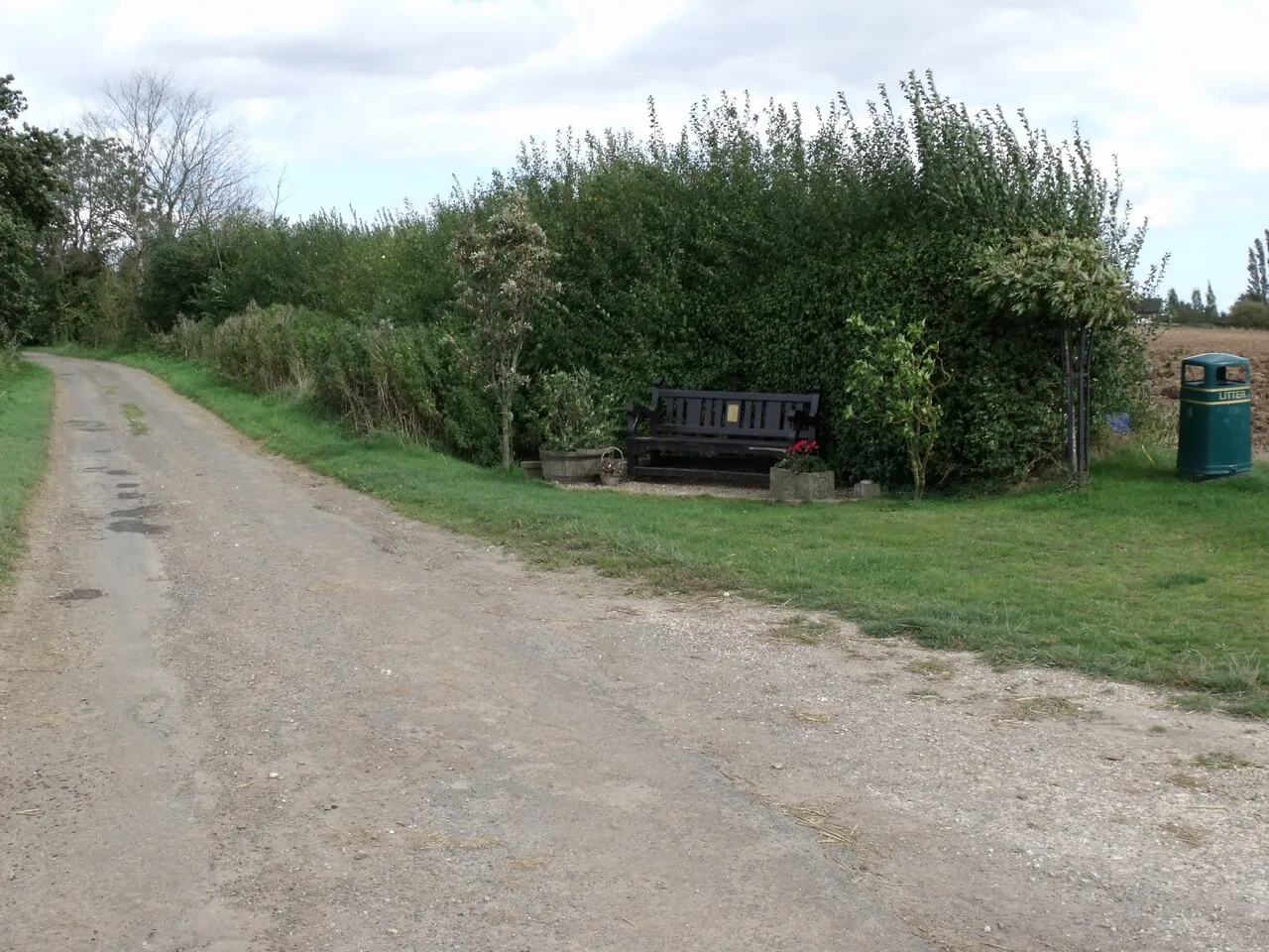 Photo showing: Bench on Peasgate Lane, near Halton Holegate