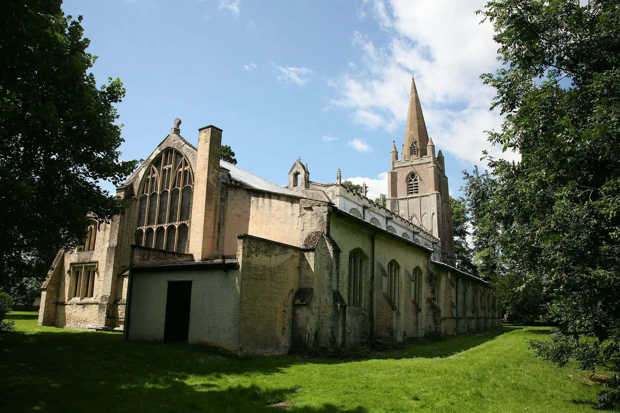 Photo showing: All Saints' parish church, Walsoken, Norfolk, seen from east-northeast