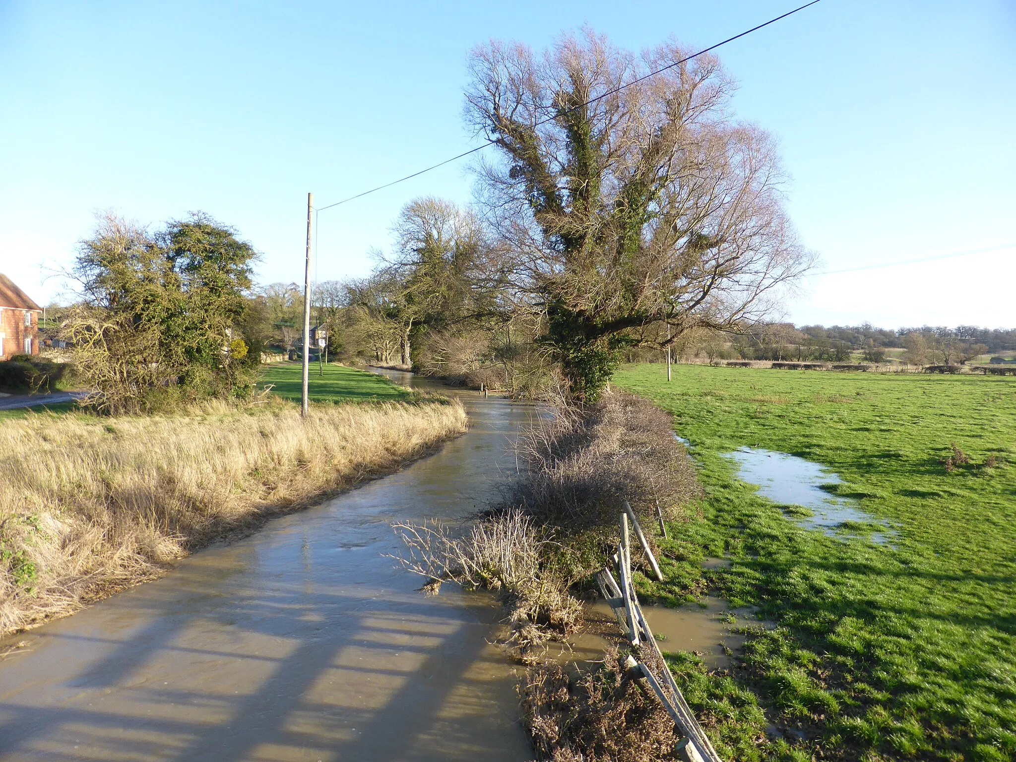 Photo showing: The river in spate