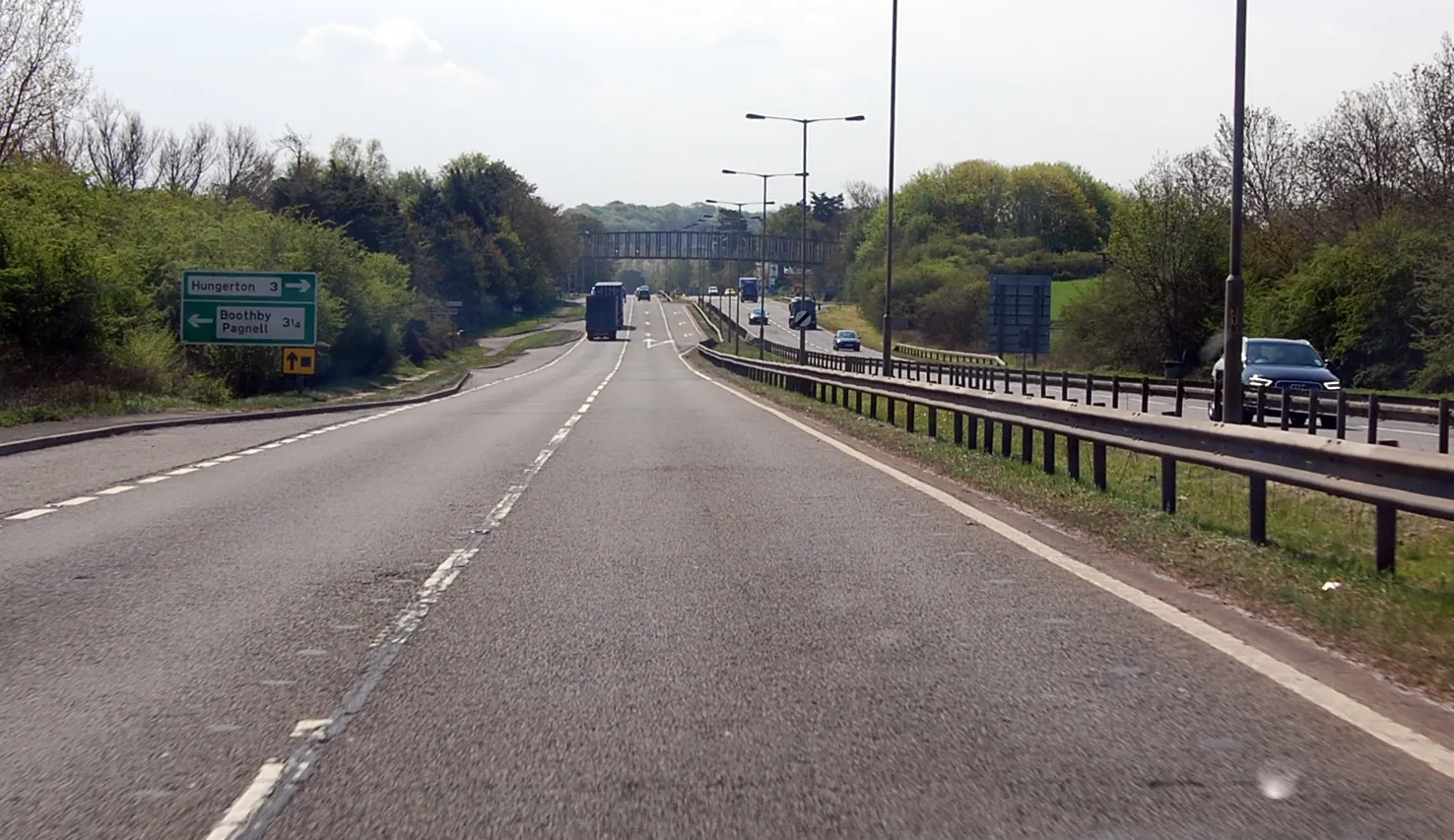 Photo showing: A1 Southbound at Great Ponton