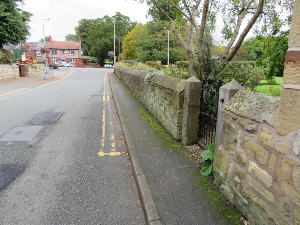 Photo showing: High Street, Northop by the old Smithy