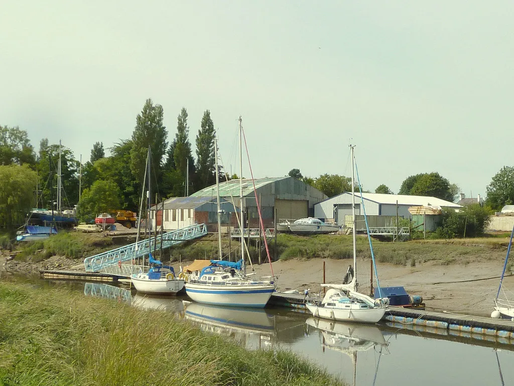 Photo showing: Boats on the River Douglas