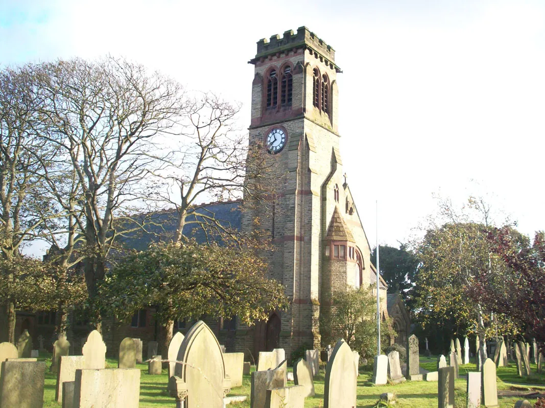 Photo showing: A photograph of St John's Church in the village of Crossens, the northernmost village in the current county of Merseyside, England, formerly in the county of Lancashire.