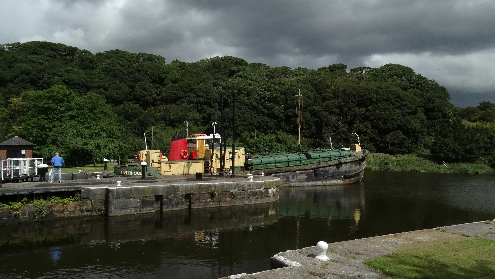 Photo showing: Saltersford Lock, Weaver Navigation, Barnton