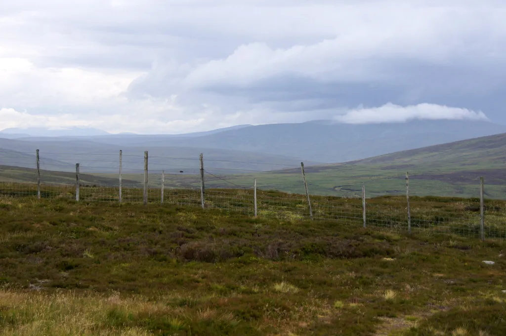 Photo showing: View inland from Cairn o' Mount