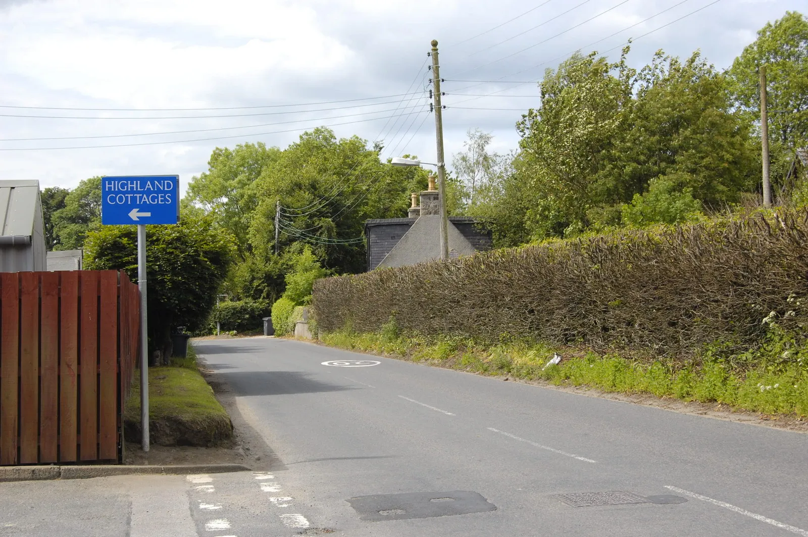 Photo showing: Road into the village