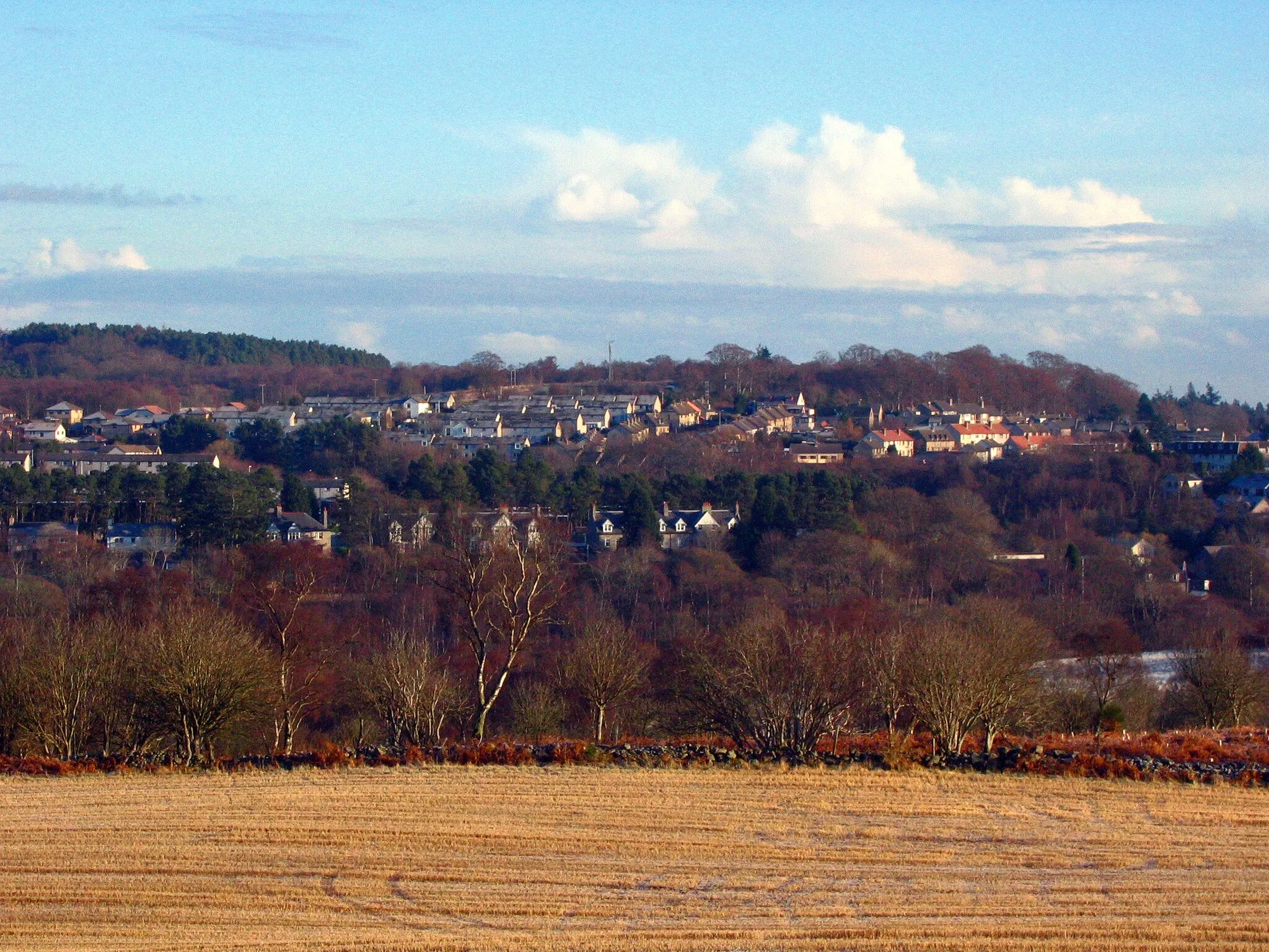 Photo showing: Peterculter village A view of the village from Newmill Hill