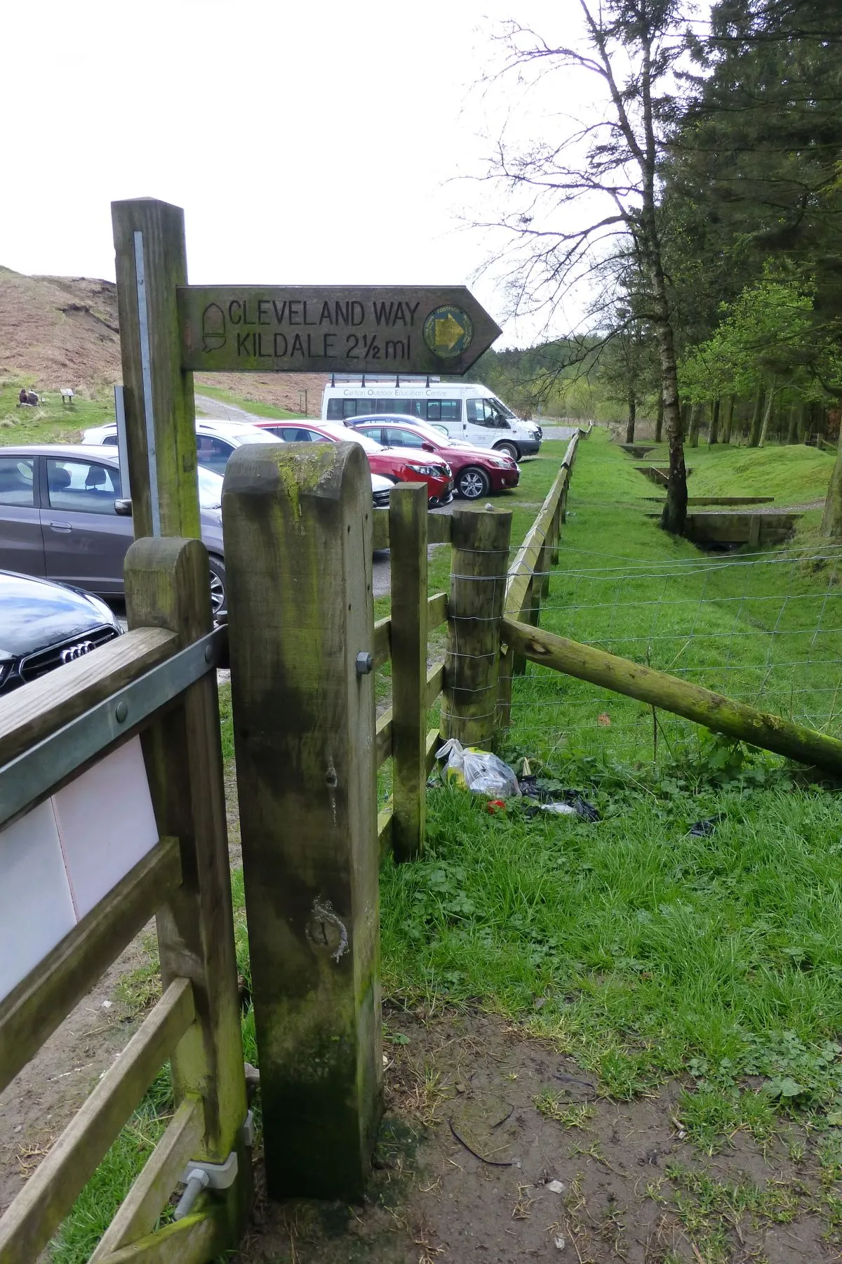 Photo showing: Cleveland Way signpost