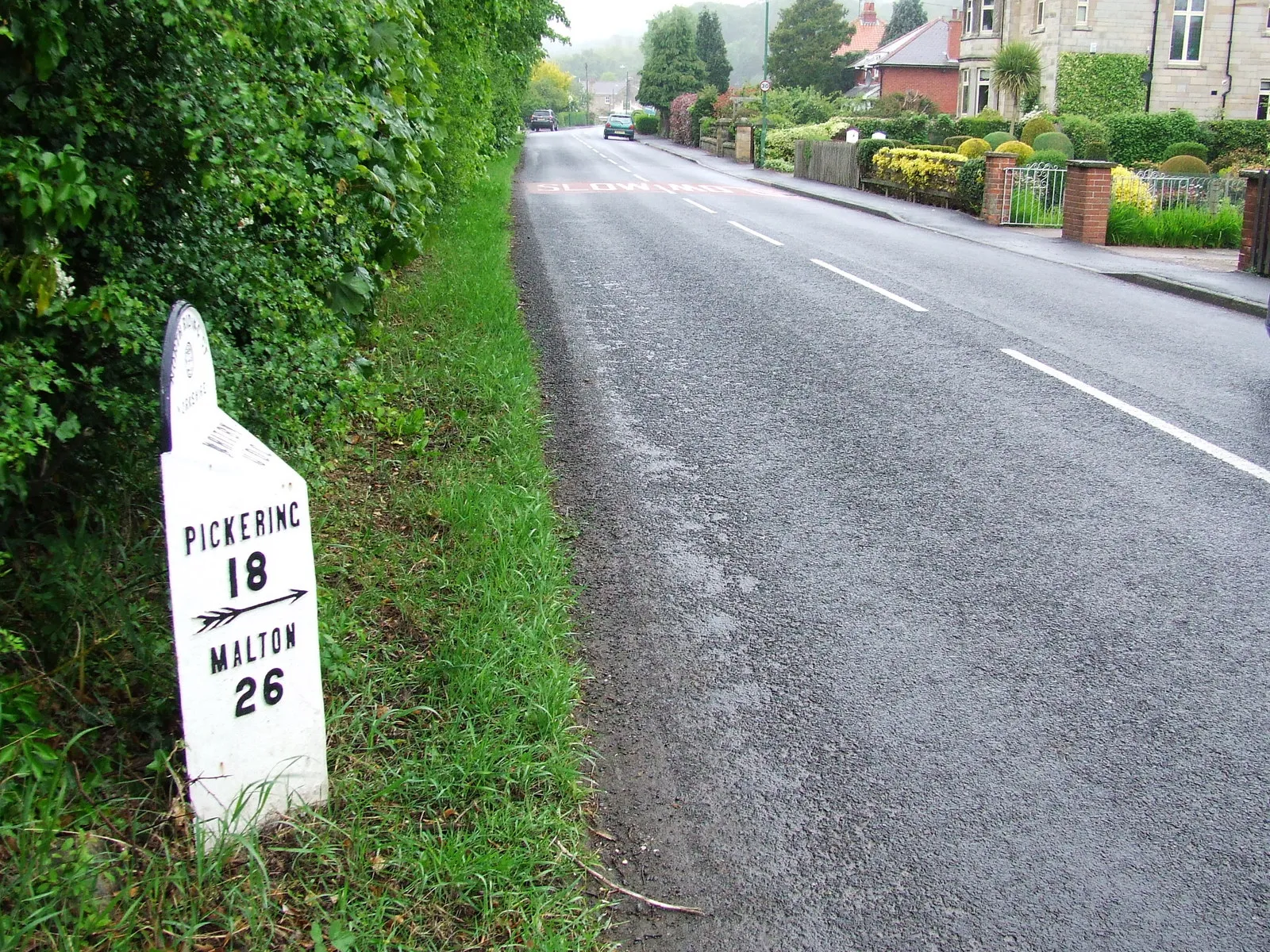 Photo showing: Old Mile Post