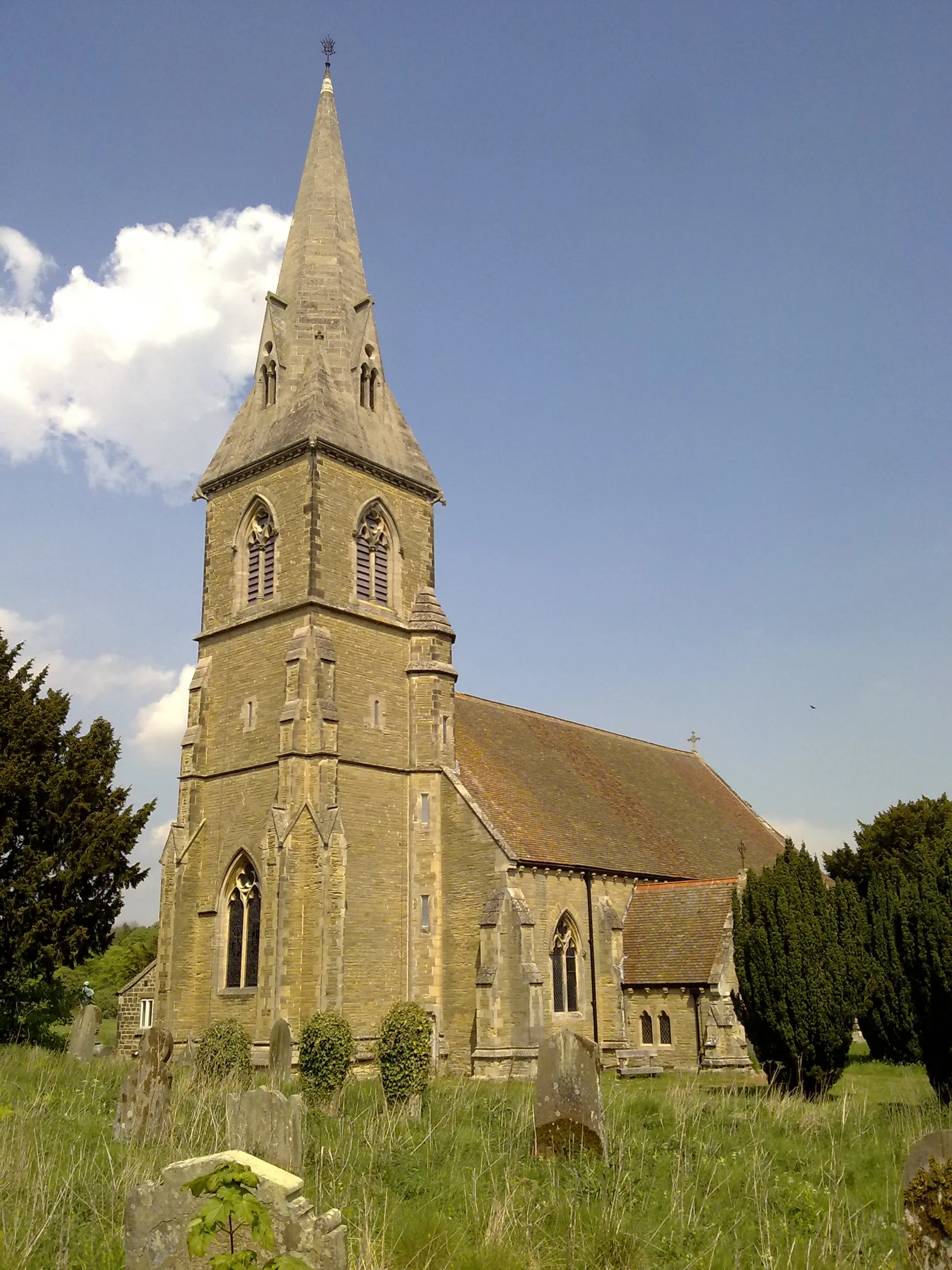 Photo showing: St James' parish church, Warter, East Riding of Yorkshire, England, seen from the southwest.