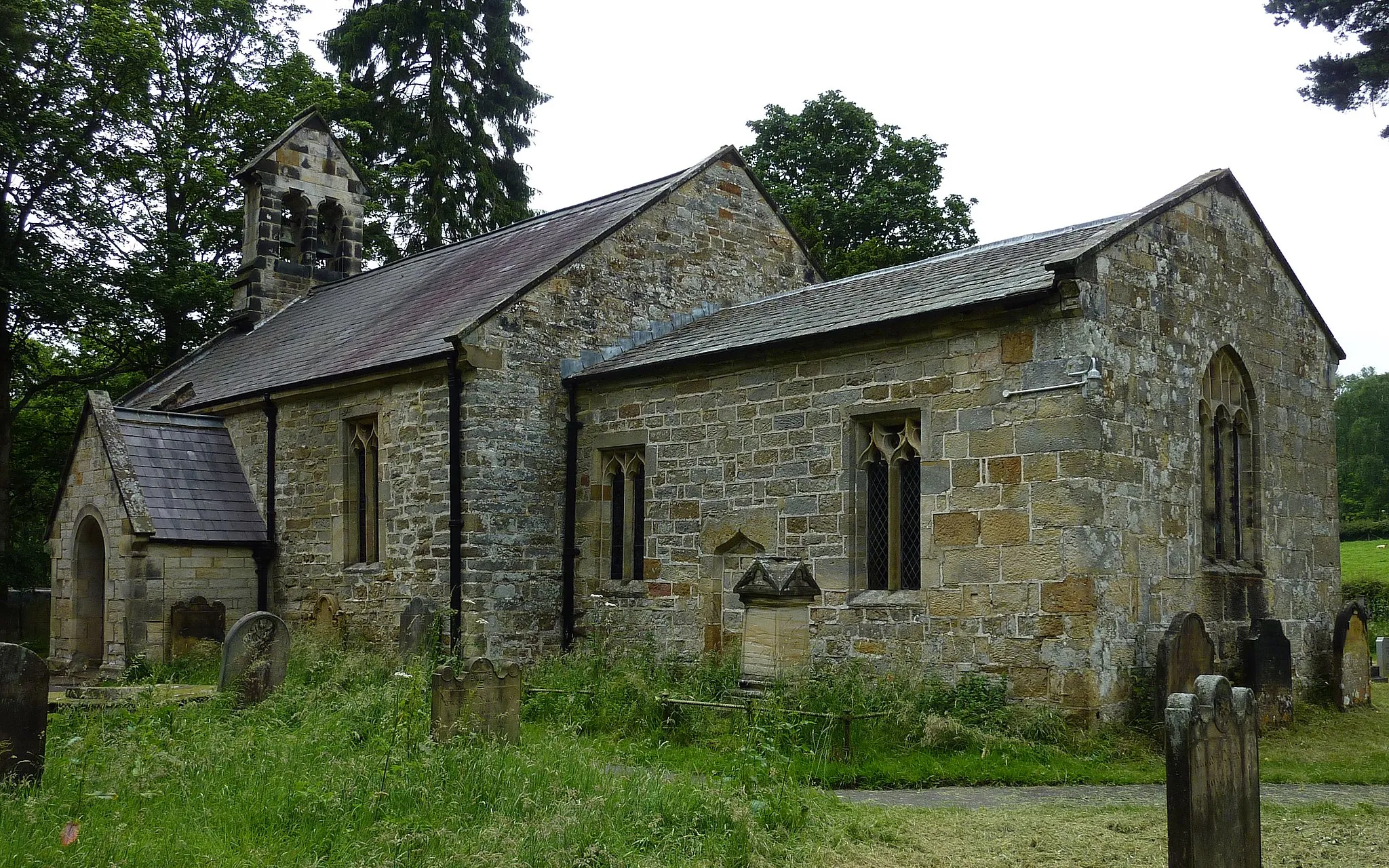 Photo showing: All Saints Church, Hawnby, Yorks.