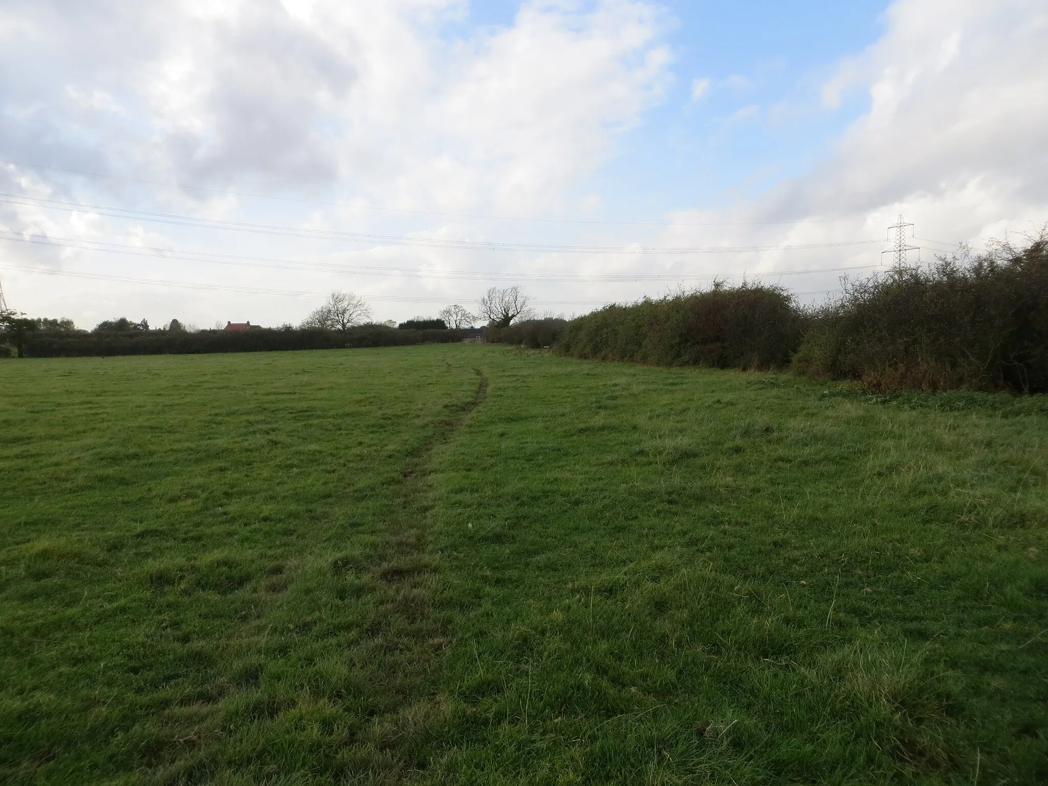 Photo showing: Field-side Path near Thimbleby Grange