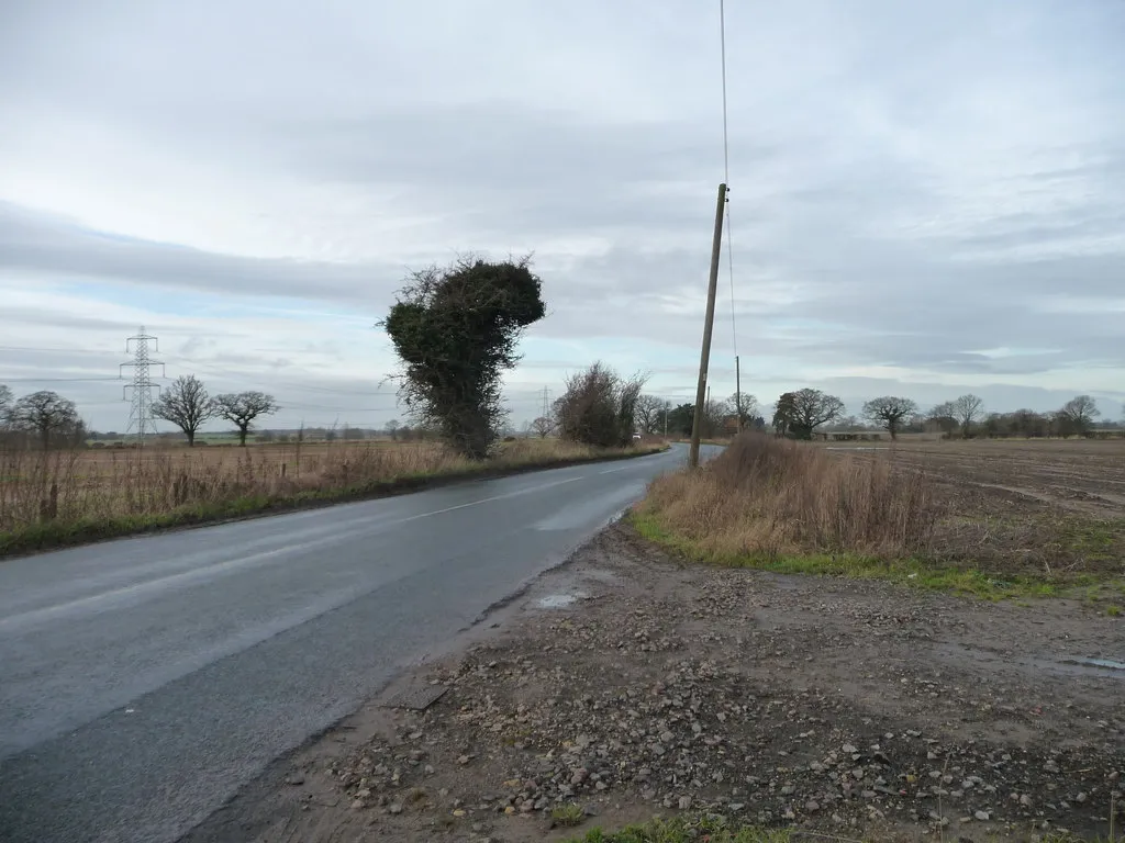 Photo showing: 24 metre spot height on the road to Brown Moor