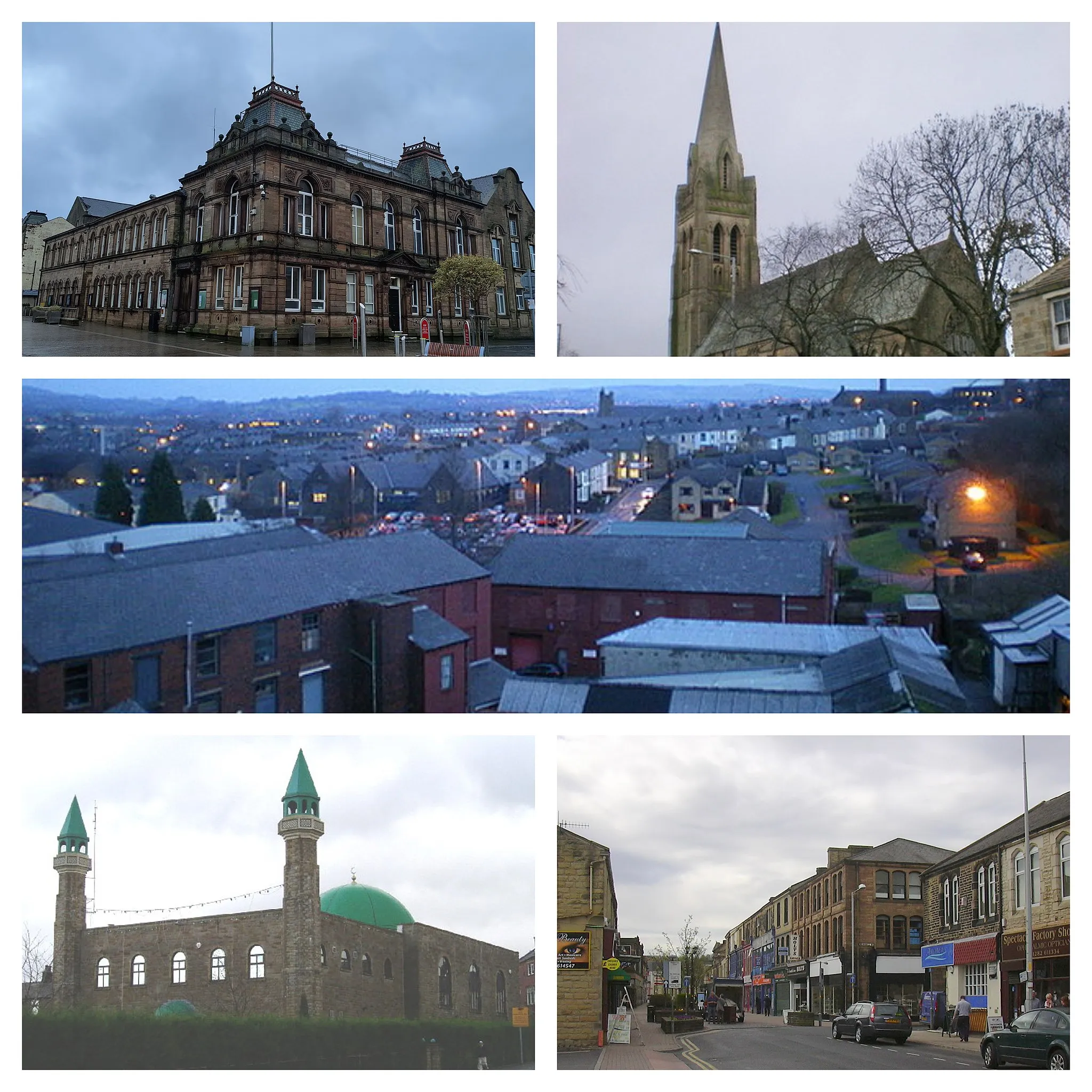 Photo showing: == Summary ==

DescriptionNelson Montage.jpg

DescriptionNelson Montage.jpg

Clockwise from top left: Nelson Town Hall; The Former St Mary's Church; Skyline of Nelson; Nelson Central Mosque; Scotland Road, Nelson;
Date

23:12: 03 August 2021
Source

Derived from File:Nelson roofscape - geograph.org.uk - 1122360.jpg, File:Scotland Road, Nelson - geograph.org.uk - 1831561.jpg, File:Mosque - Nelson - geograph.org.uk - 67344.jpg, File:Former St Mary's Church - geograph.org.uk - 1122382.jpg, File:Nelson Town Hall.jpg
Author

Alexander P Kapp / Nelson roofscape / CC BY-SA 2.0 (File:Nelson roofscape - geograph.org.uk - 1122360.jpg) Robert Wade (File:Scotland Road, Nelson - geograph.org.uk - 1831561.jpg) Charles Rawding / mosque - Nelson / CC BY-SA 2.0 File:Mosque - Nelson - geograph.org.uk - 67344.jpg Alexander P Kapp / Former St Mary's Church / CC BY-SA 2.0 (File:Former St Mary's Church - geograph.org.uk - 1122382.jpg) RailwayJG (File:Nelson Town Hall.jpg)
Permission (Reusing this file)

All photographs licensed under CC BY-SA-2.0 (https://creativecommons.org/licenses/by-sa/2.0/) and CC BY-SA-3.0

Source

This file is lacking source information.
Please edit this file's description and provide a source.

Author

This file is lacking author information.