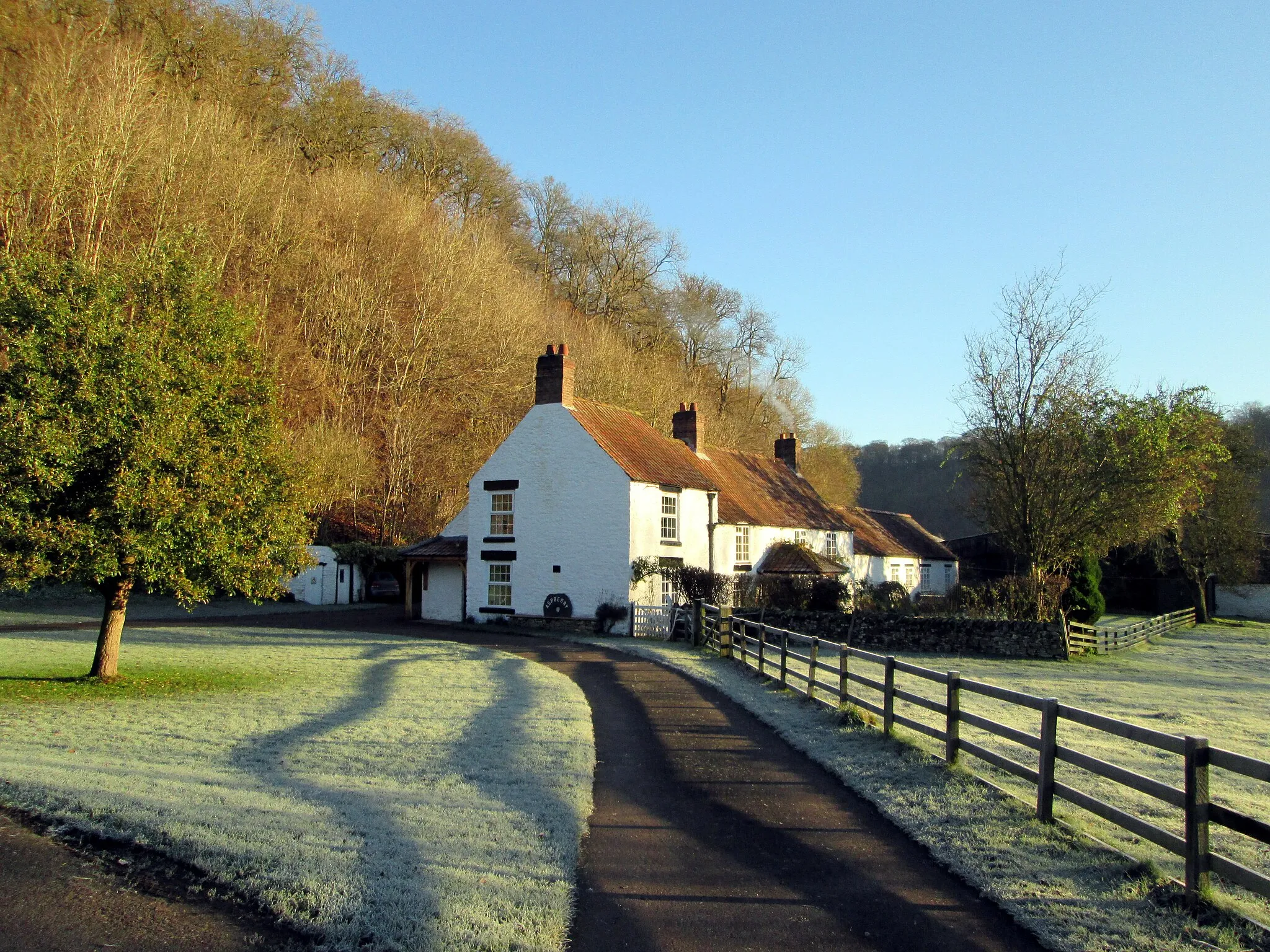 Photo showing: Winter  sun  at  Ashberry  Farm