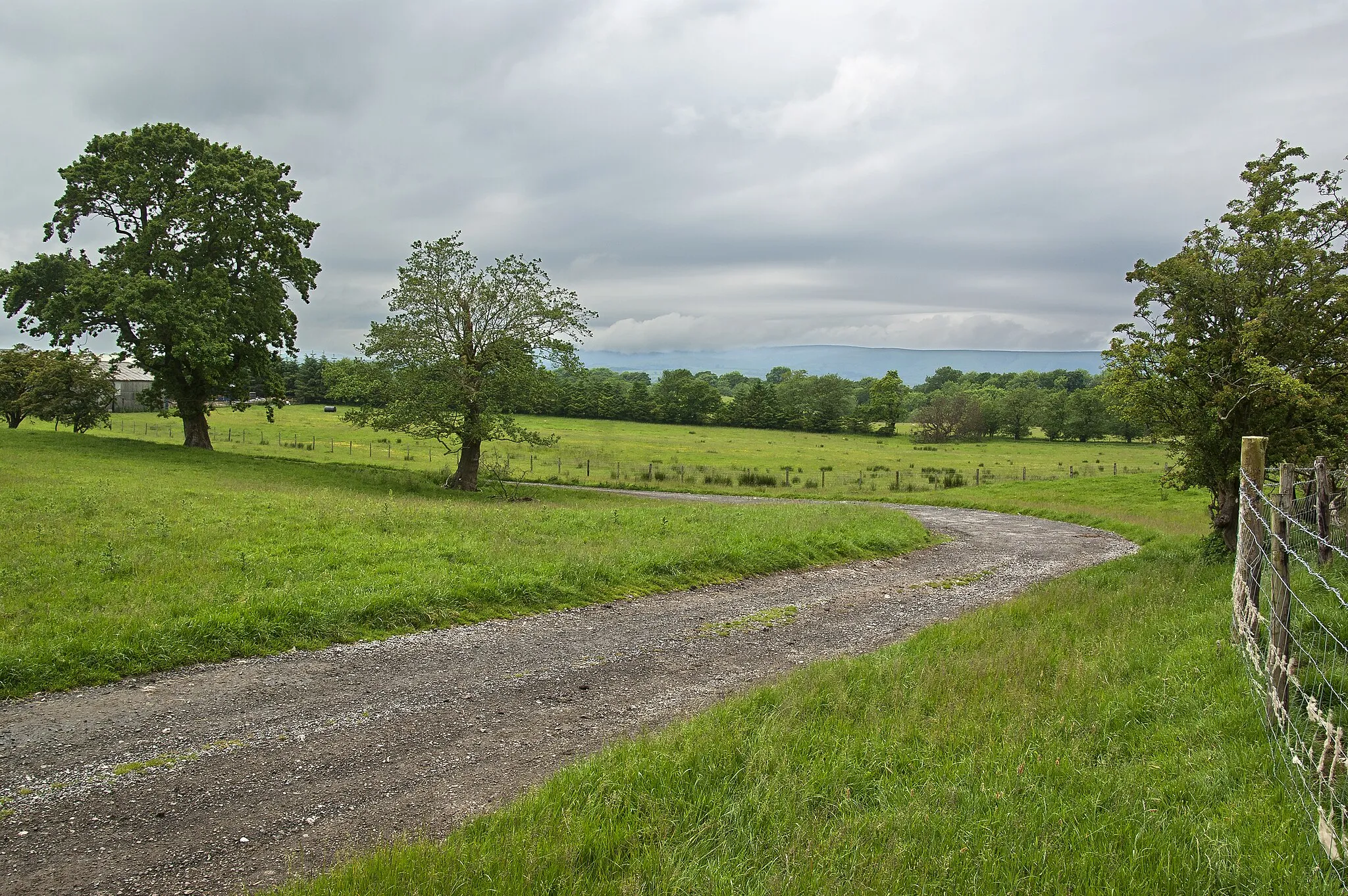 Photo showing: A bend in the track to Micklehurst Farm