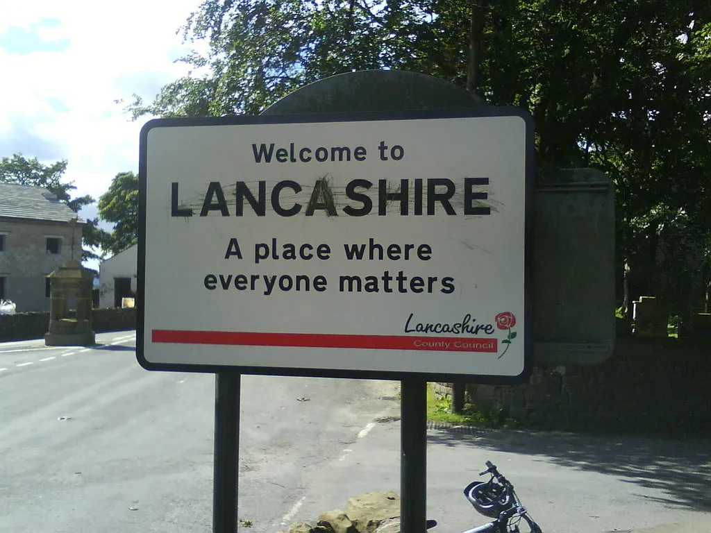 Photo showing: Welcome to Lancashire