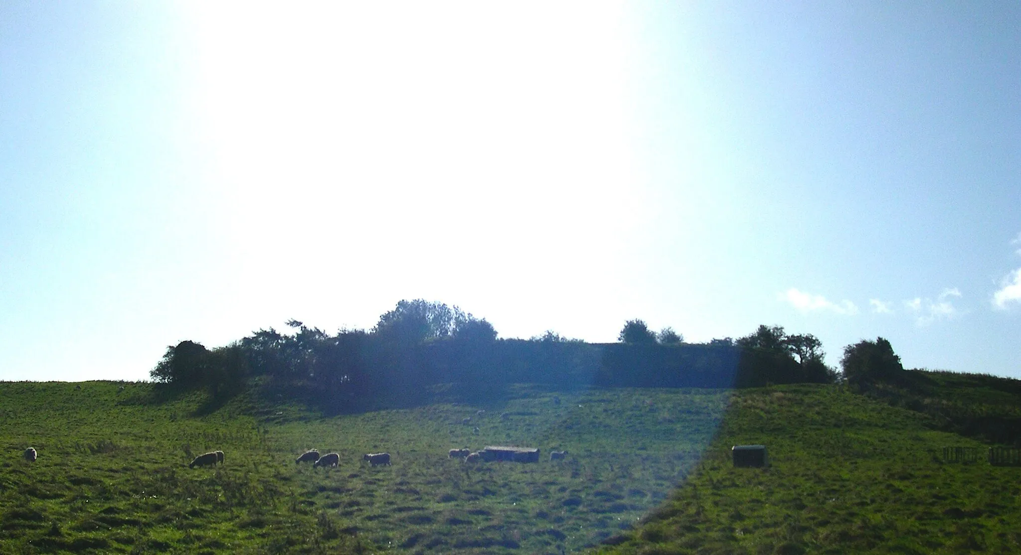 Photo showing: Remains of the Norman Motte-and-Bailey fort at Middleham, North Yorkshire