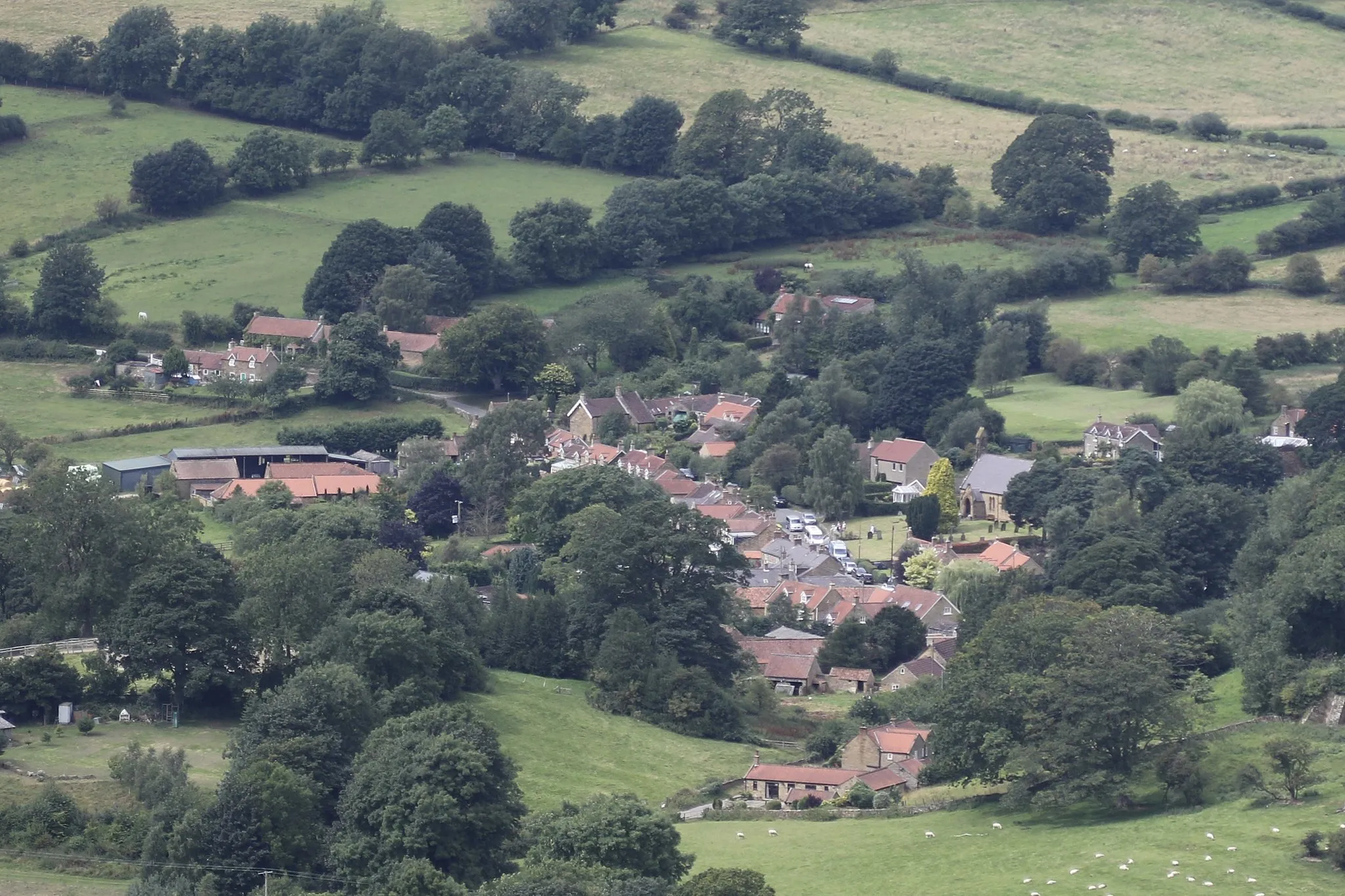 Photo showing: Boltby village