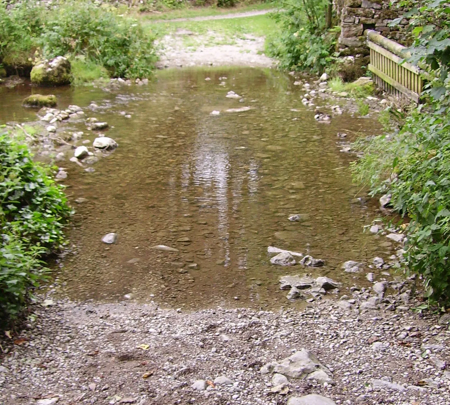 Photo showing: ford in Malham in the Yorkshire Dales, United Kingdom
