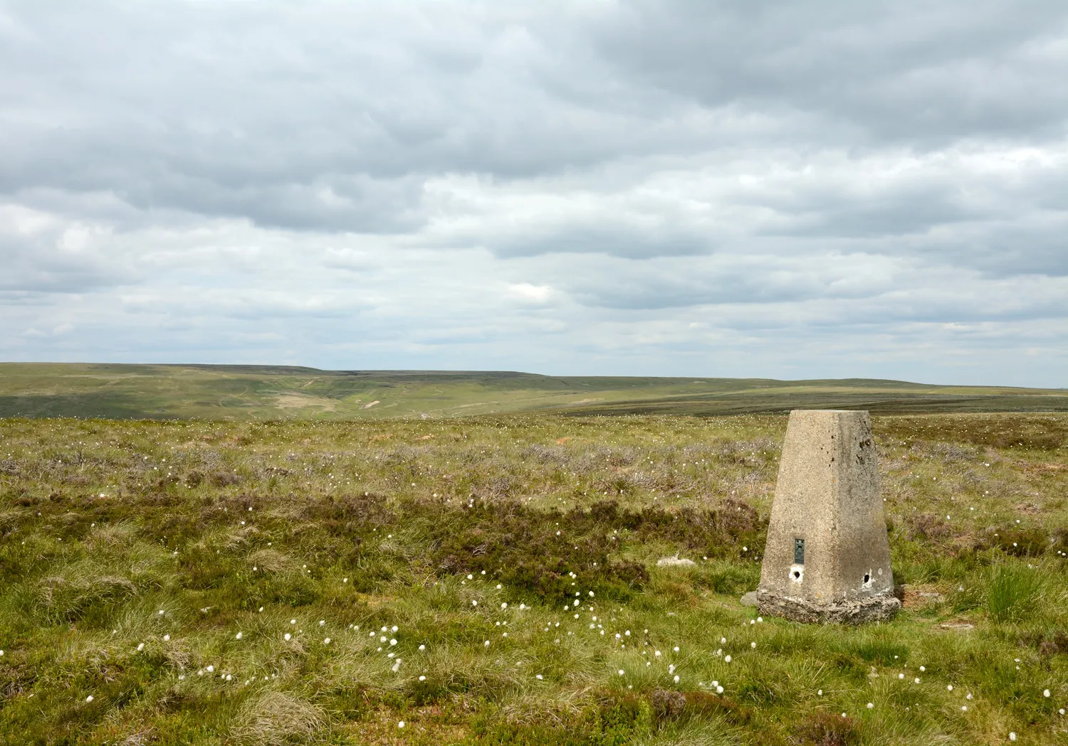 Photo showing: Trig point of Booze Moor