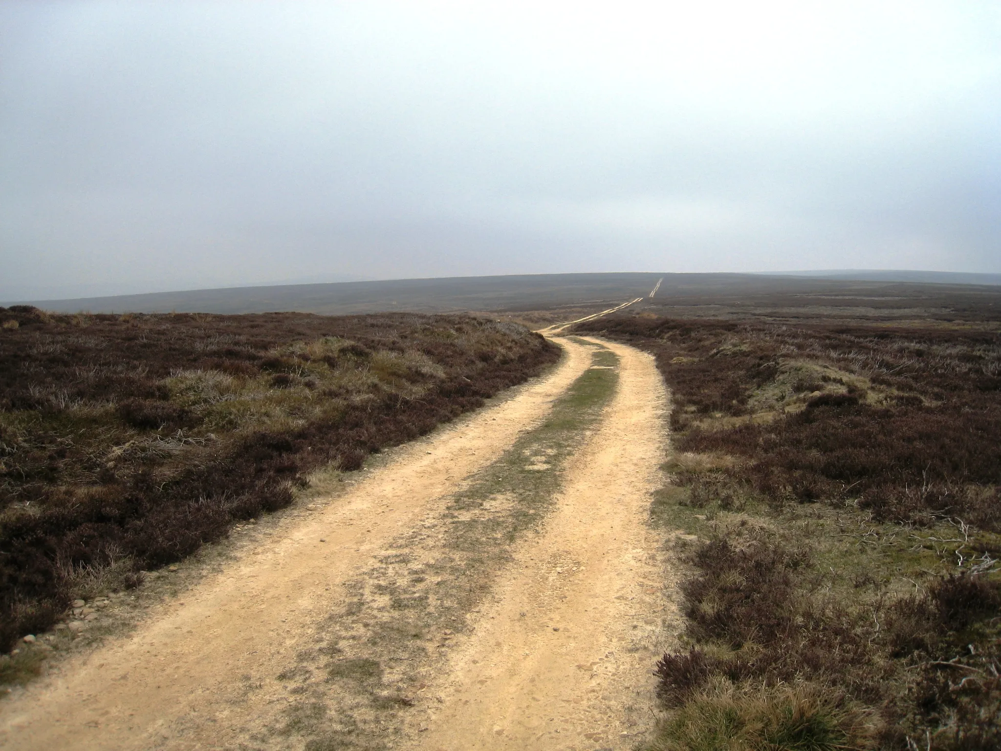 Photo showing: Moorland track near Stump Cross