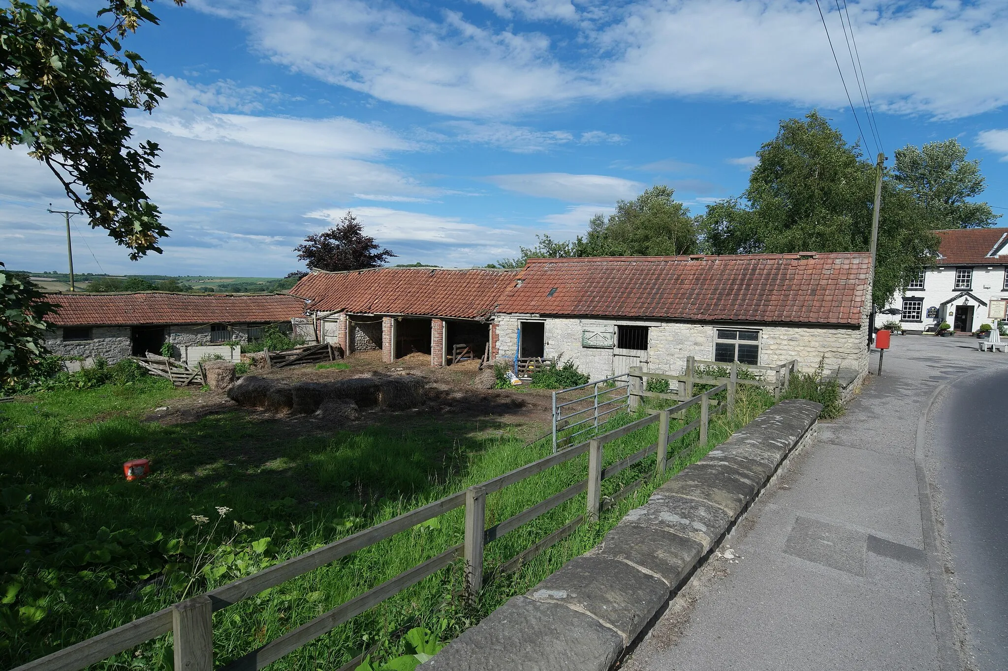 Photo showing: Farm buildings