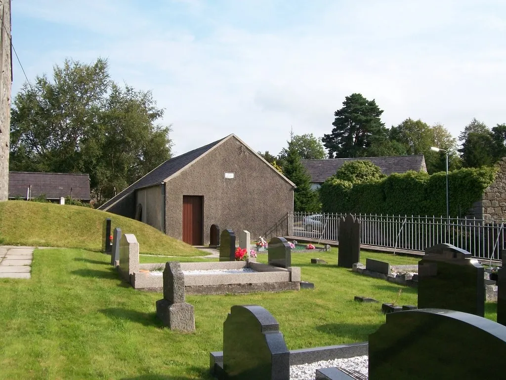 Photo showing: The former sexton's house and stable at Drumgooland Parish Church