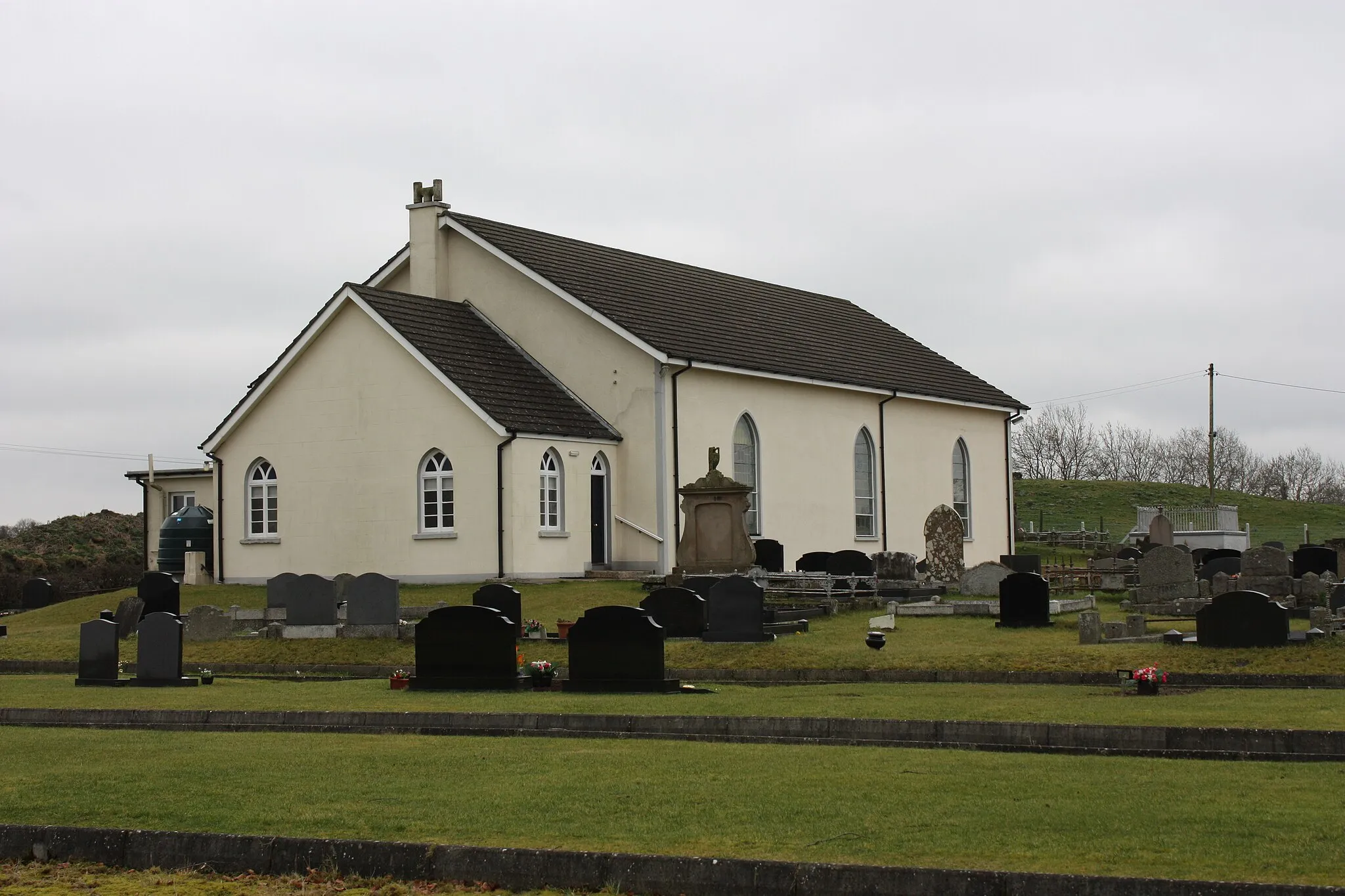 Photo showing: Drumlough Presbyterian Church, Drumlough, County Down, Northern Ireland, February 2011