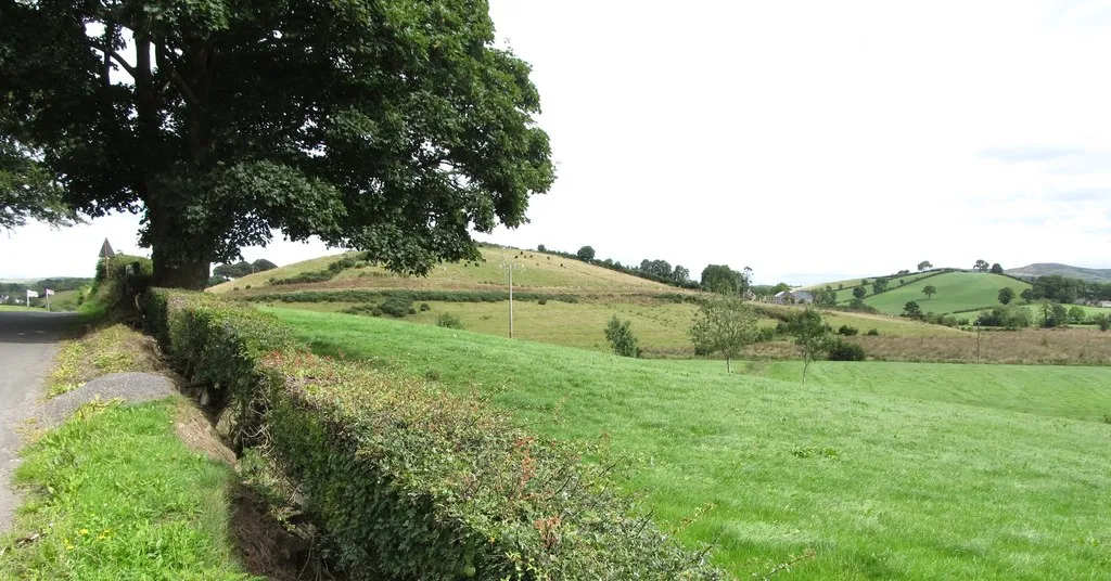 Photo showing: View east towards the White Hill drumlin