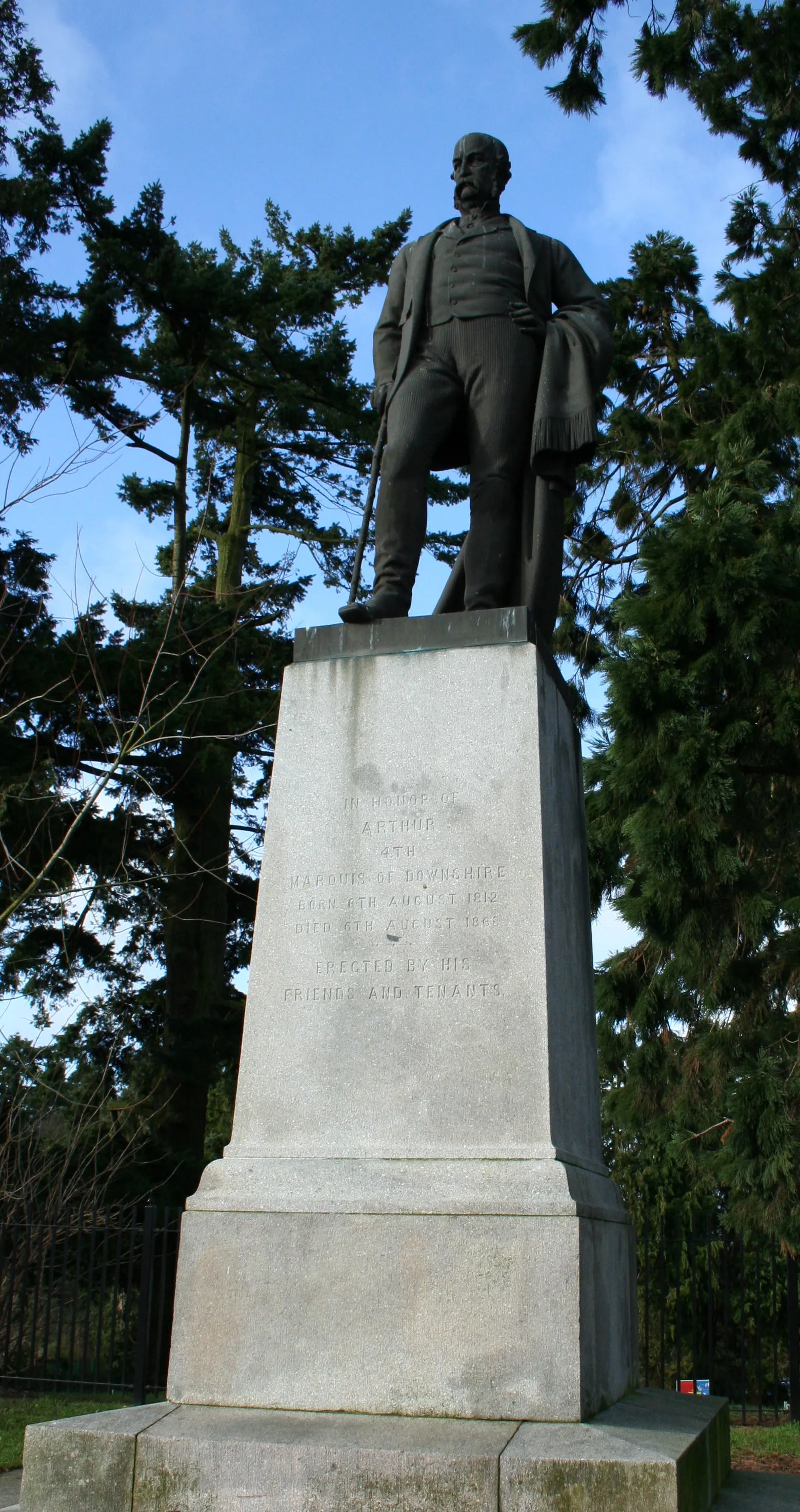 Photo showing: Monument to 4th Marquis of Downshire