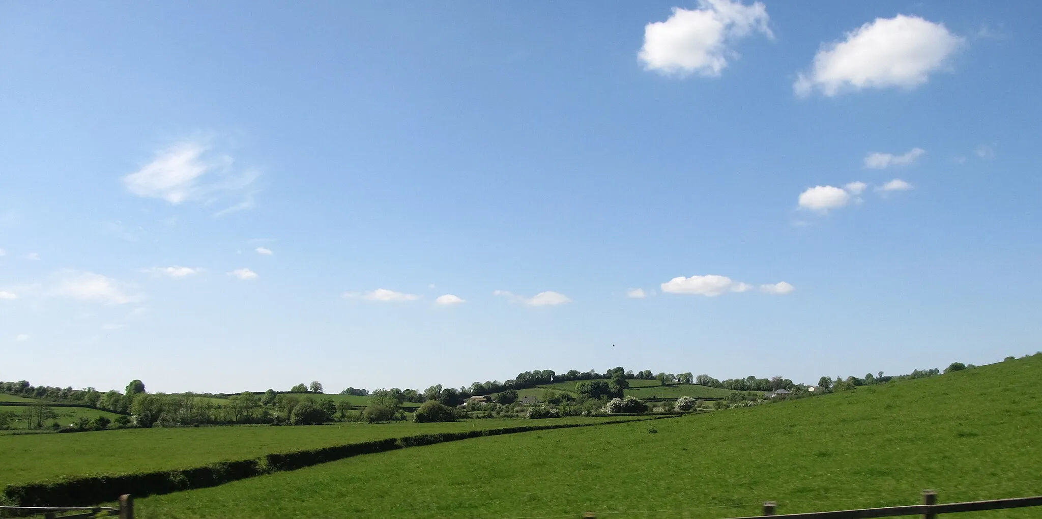 Photo showing: Drumlin topography north of the Monaghan Road at Milford