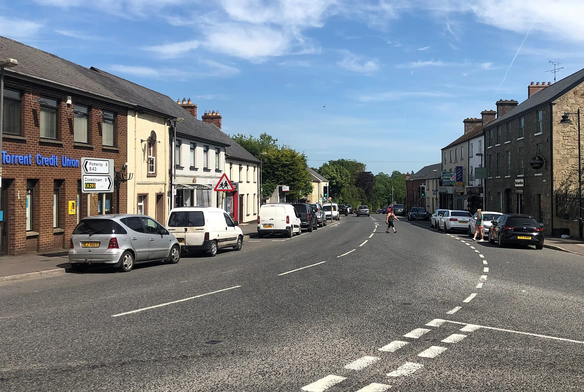 Photo showing: Donaghmore Main Street, May 2020