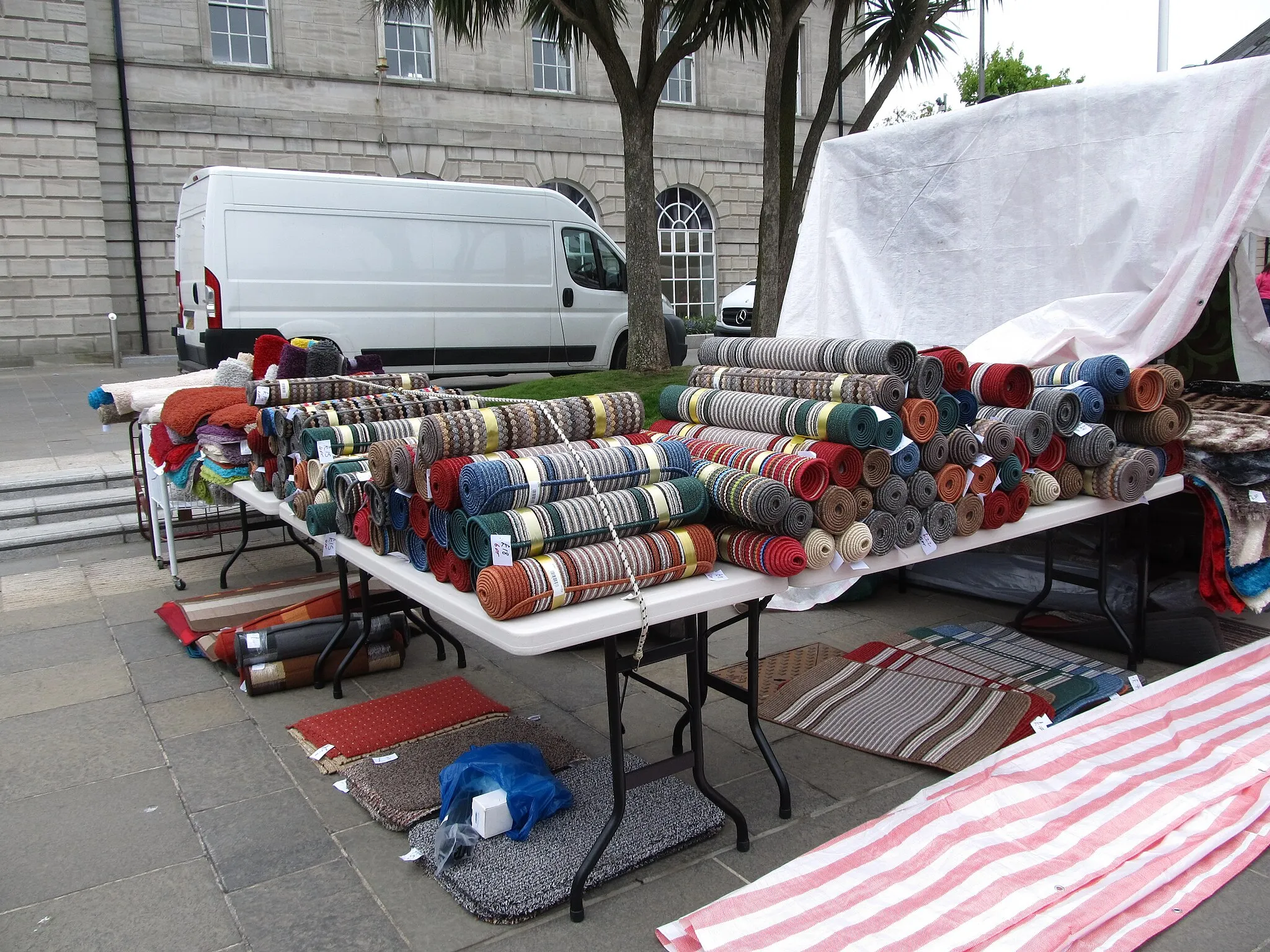 Photo showing: Mats for Sale at Newtownards Saturday Market