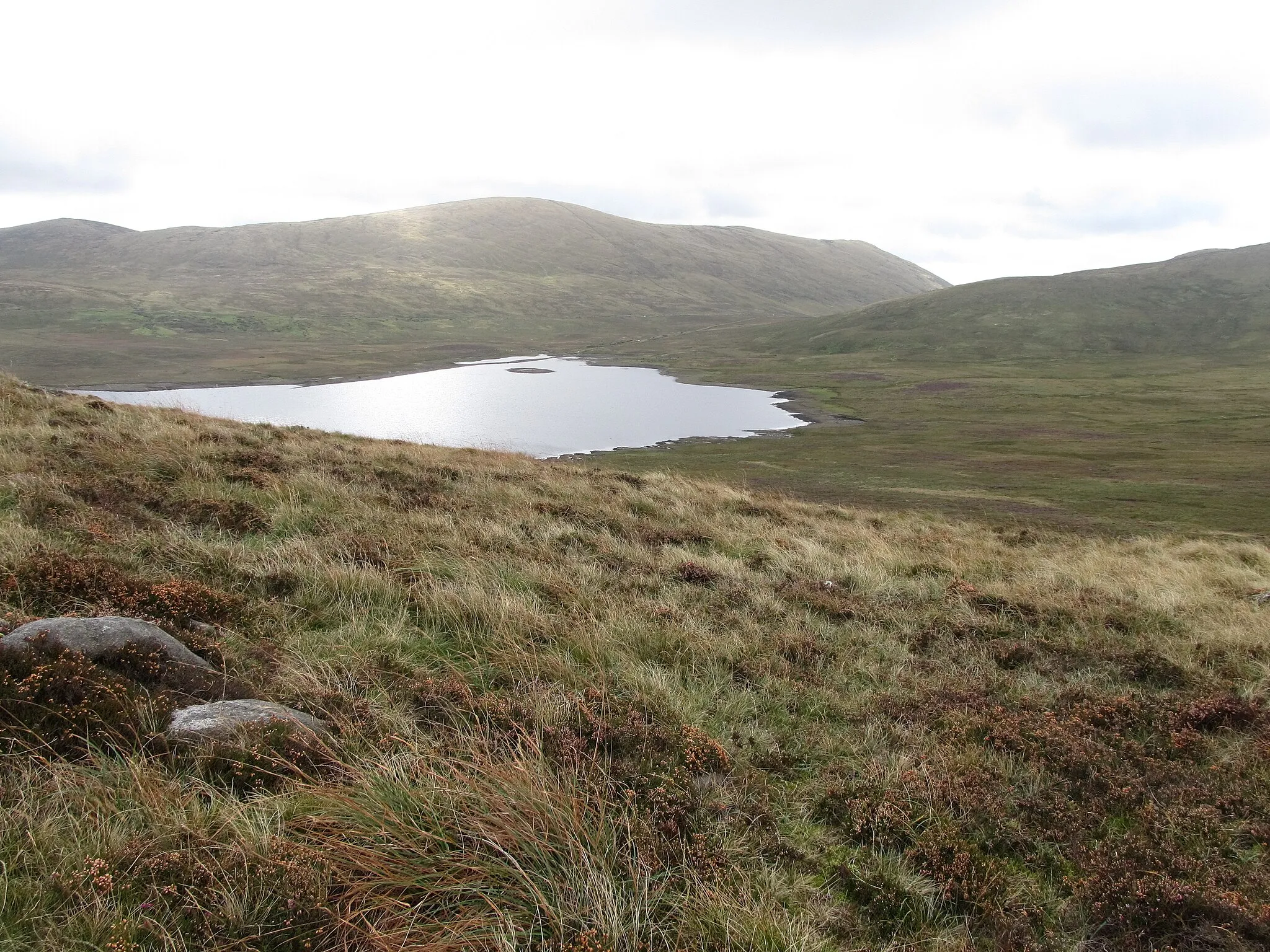 Photo showing: The Spelga Reservoir from Slievenamiskan