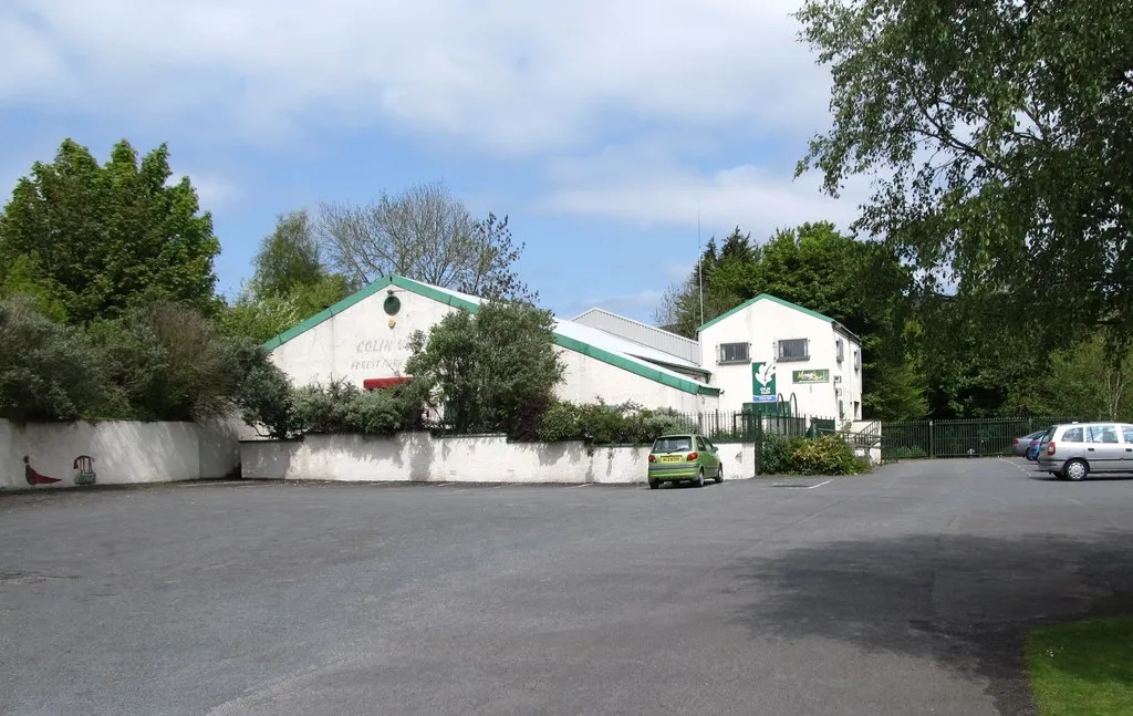 Photo showing: Visitors Centre at the Colin Glen Forest Park