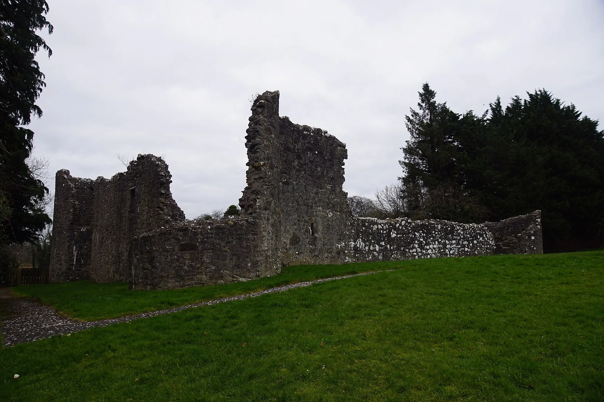 Photo showing: Portora Castle, Enniskillen, Country Fermanagh, Northern Ireland. Seen from north west.